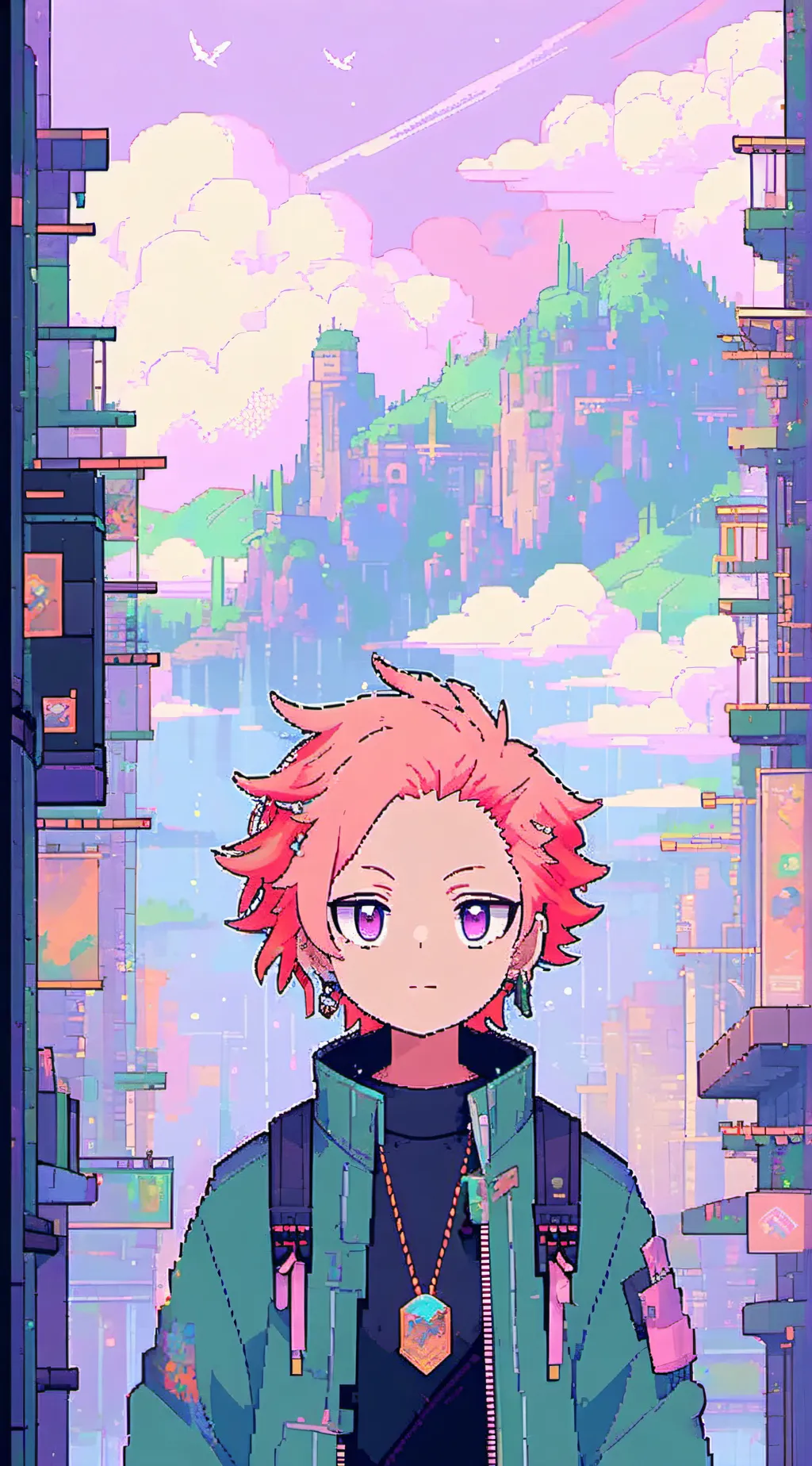 ai character: Kirishema  background