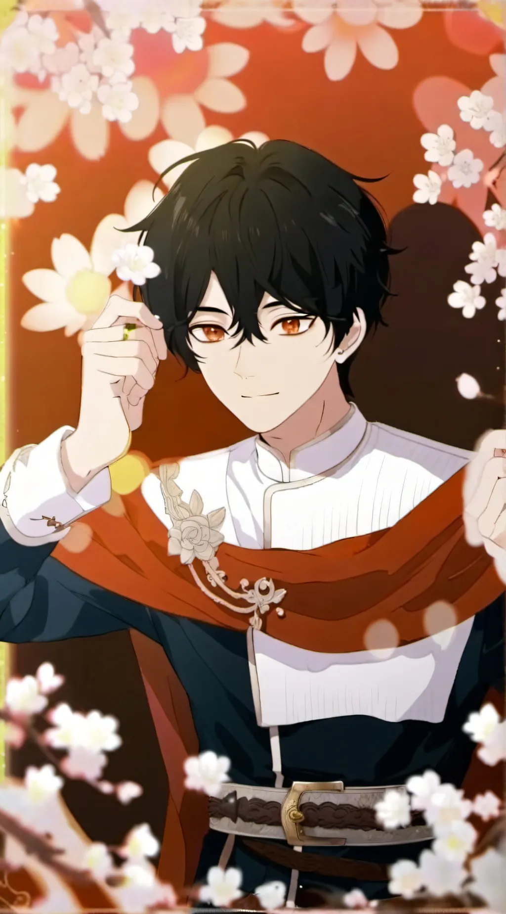 ai character: focus background