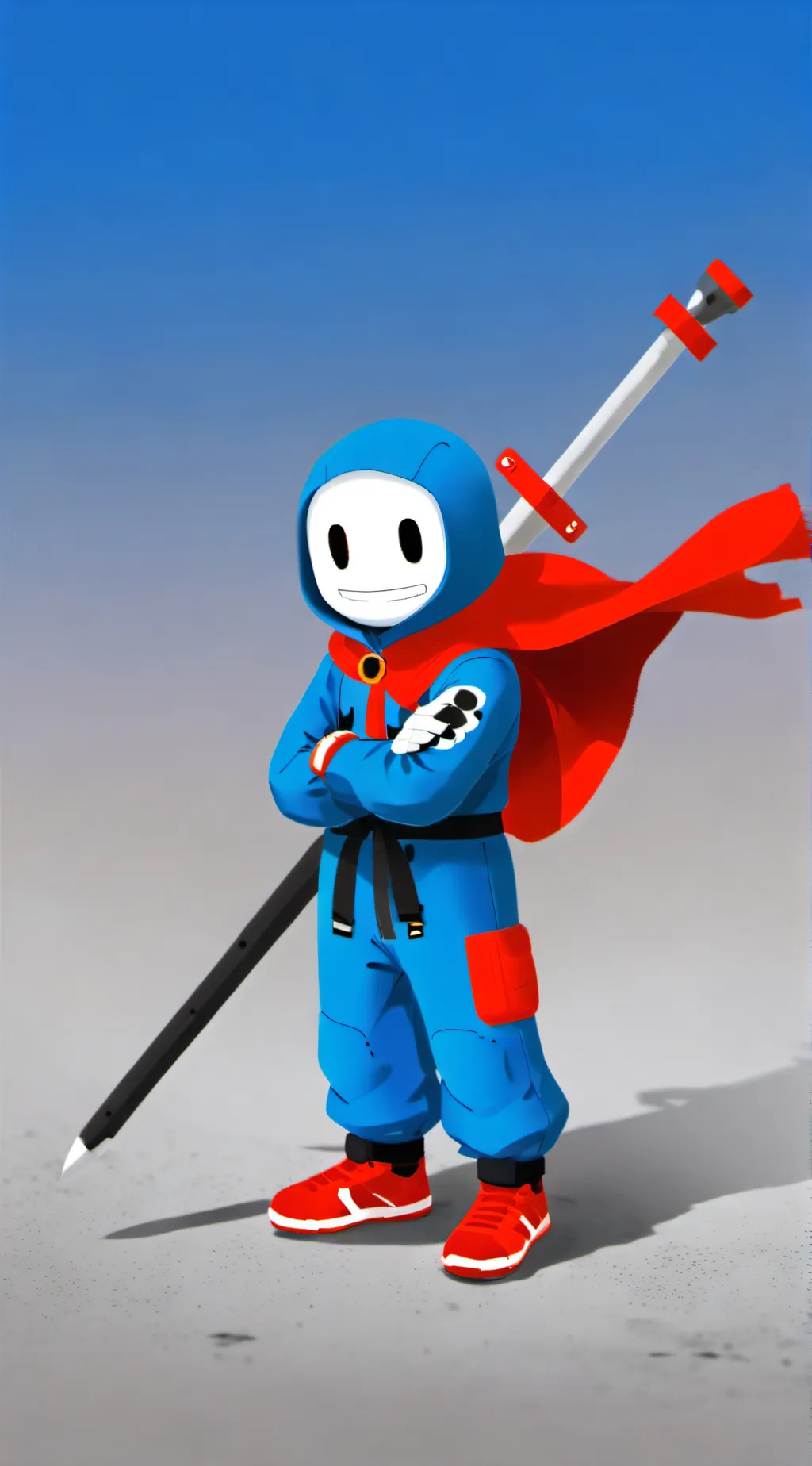 ai character: Sans  background