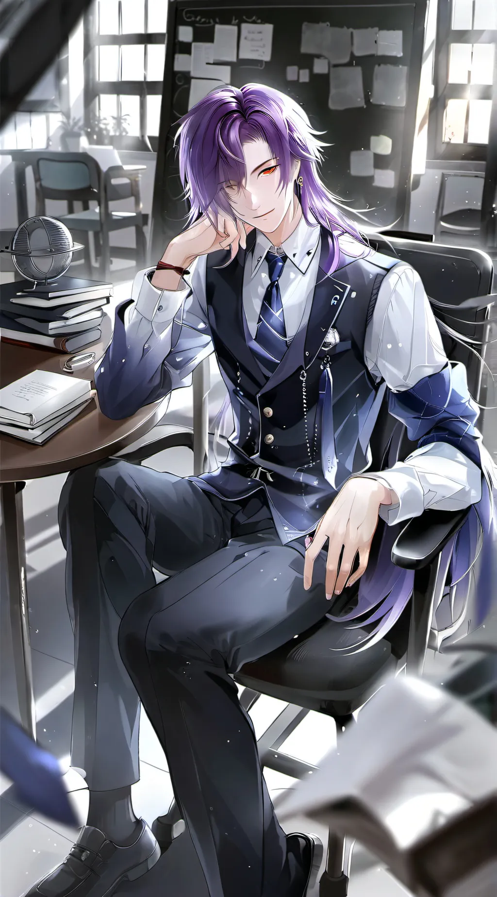 ai character: 琂 background