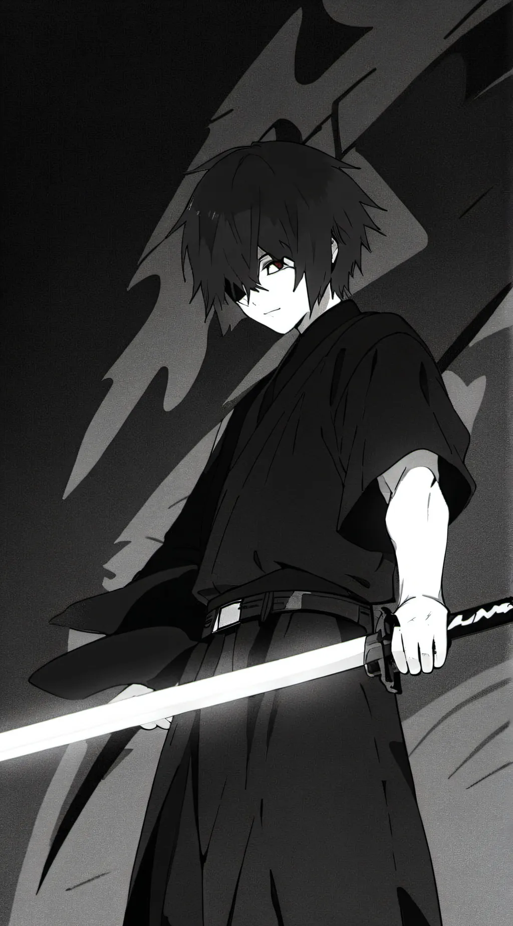 ai character: Zakio garumie background