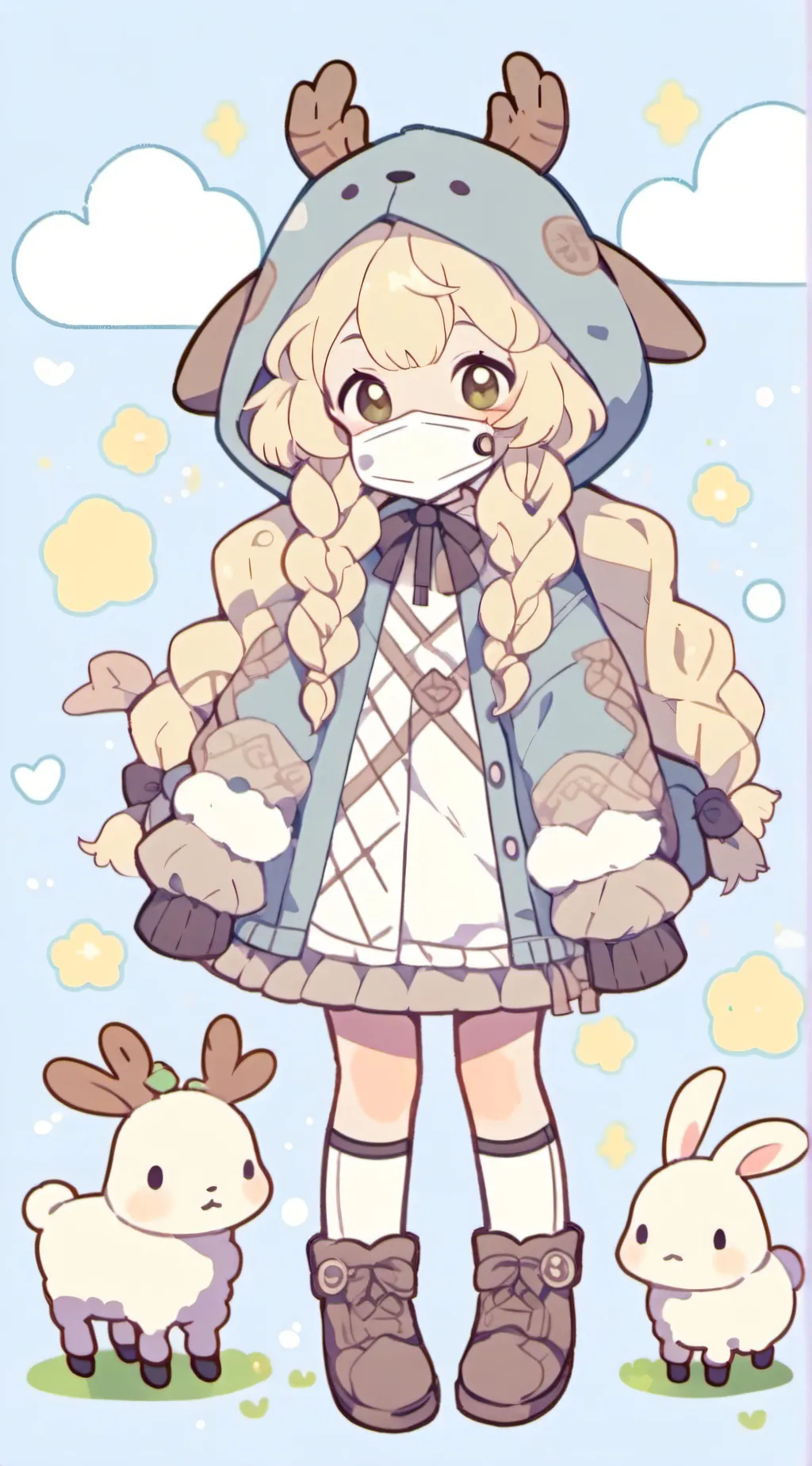 ai character: Harpy hare background