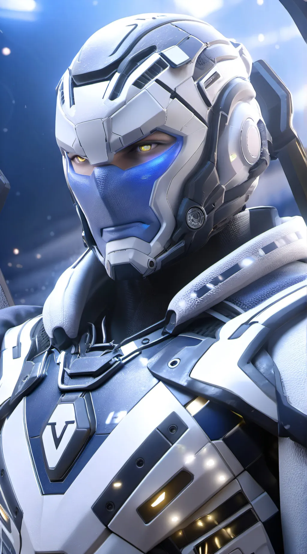 ai character: Titan tvman  background