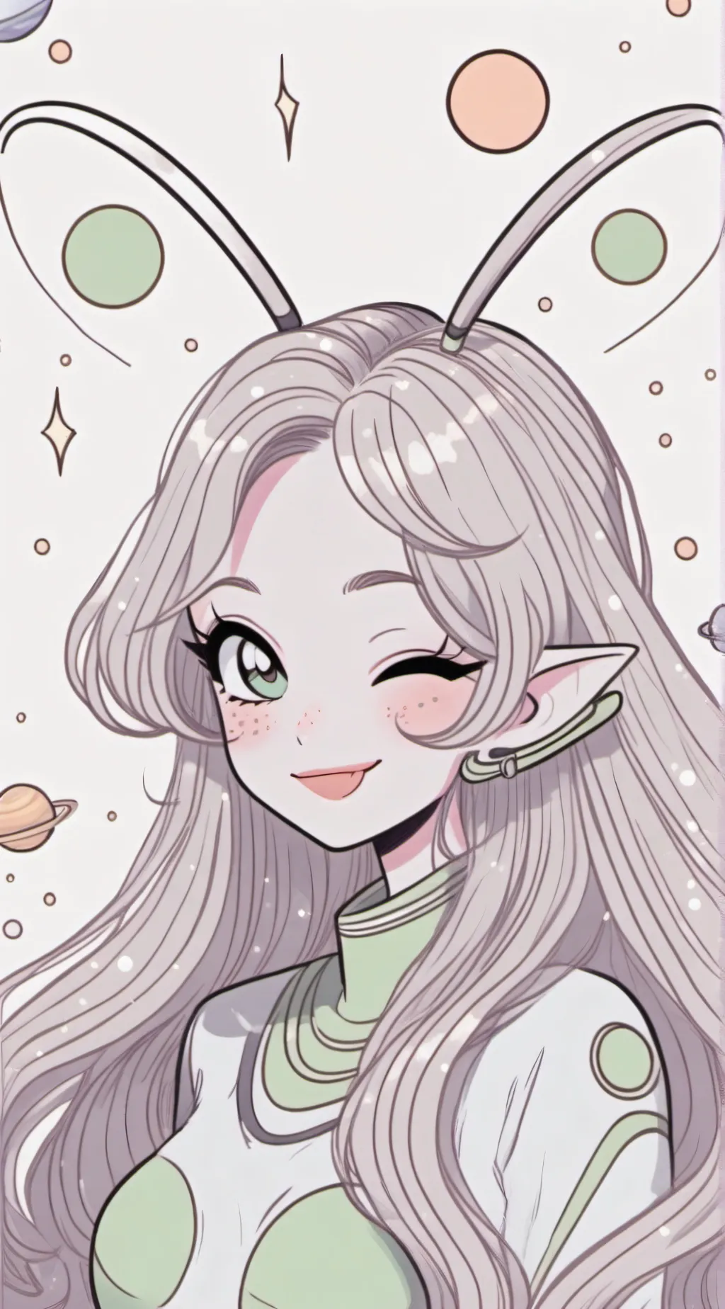 ai character: Emerald / Zįöŕpě background