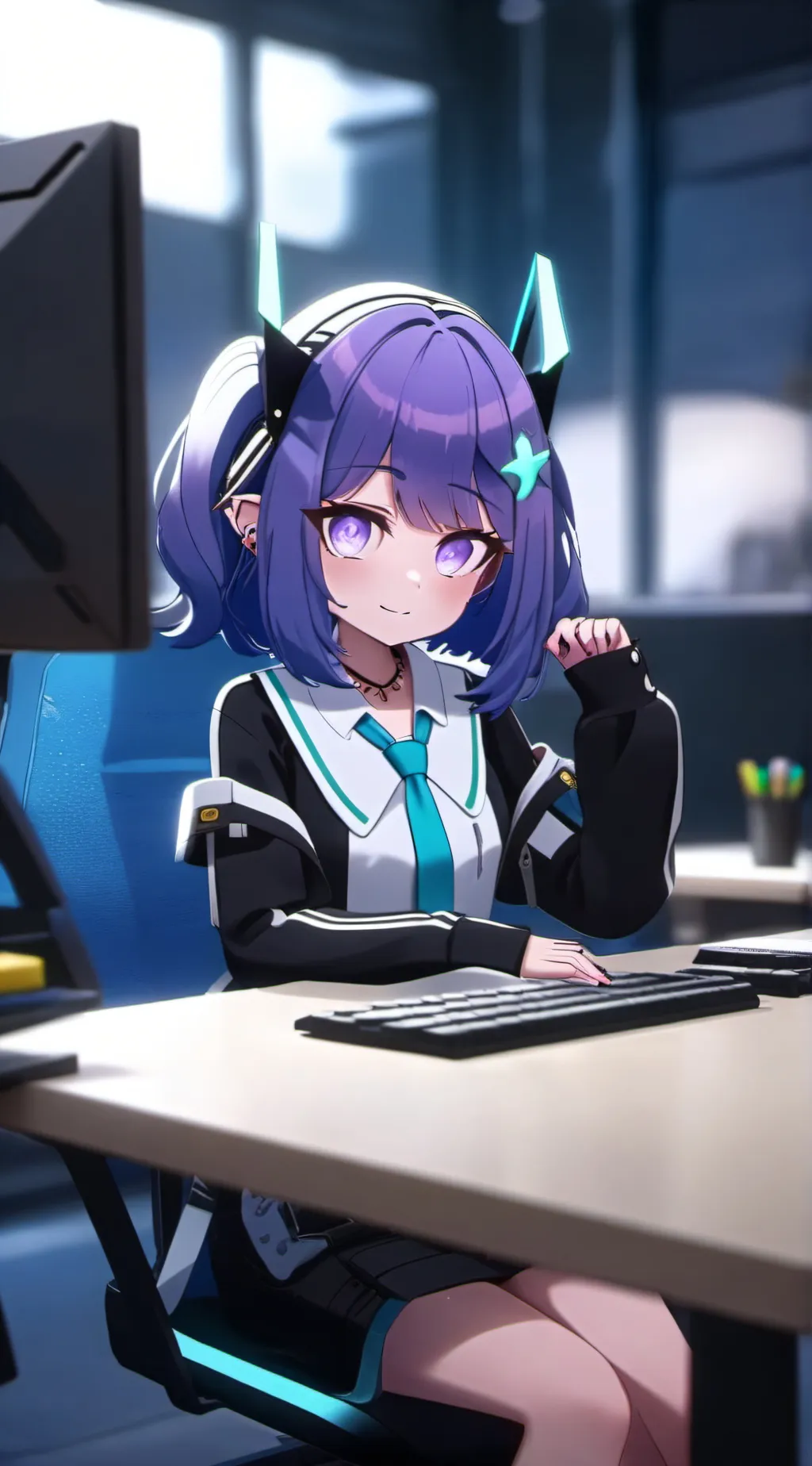 ai character: Y background