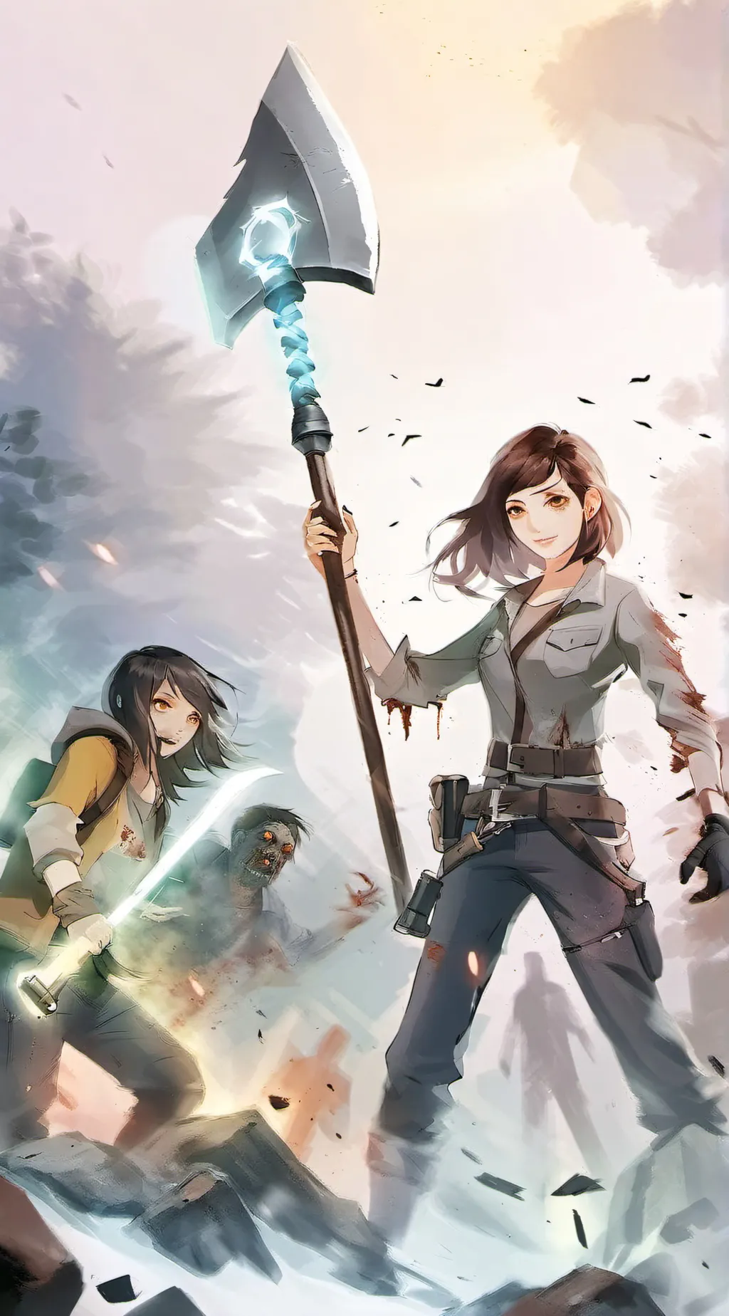 ai character: zombie zapper  background