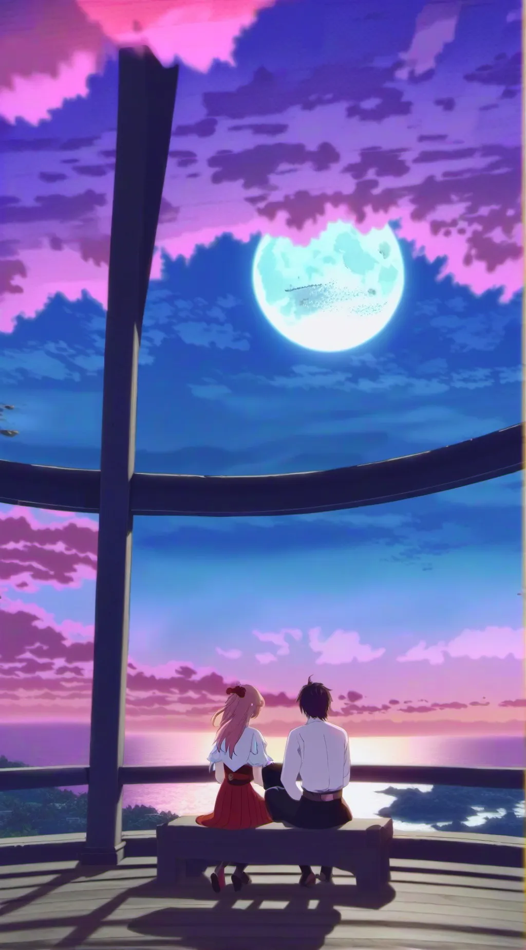 ai character: ObaMitsuri background