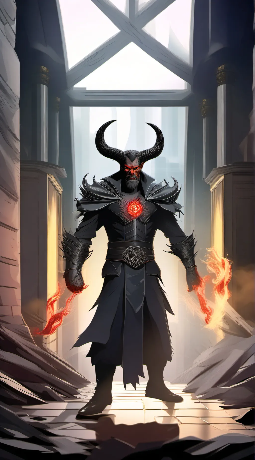 ai character: Satan  background