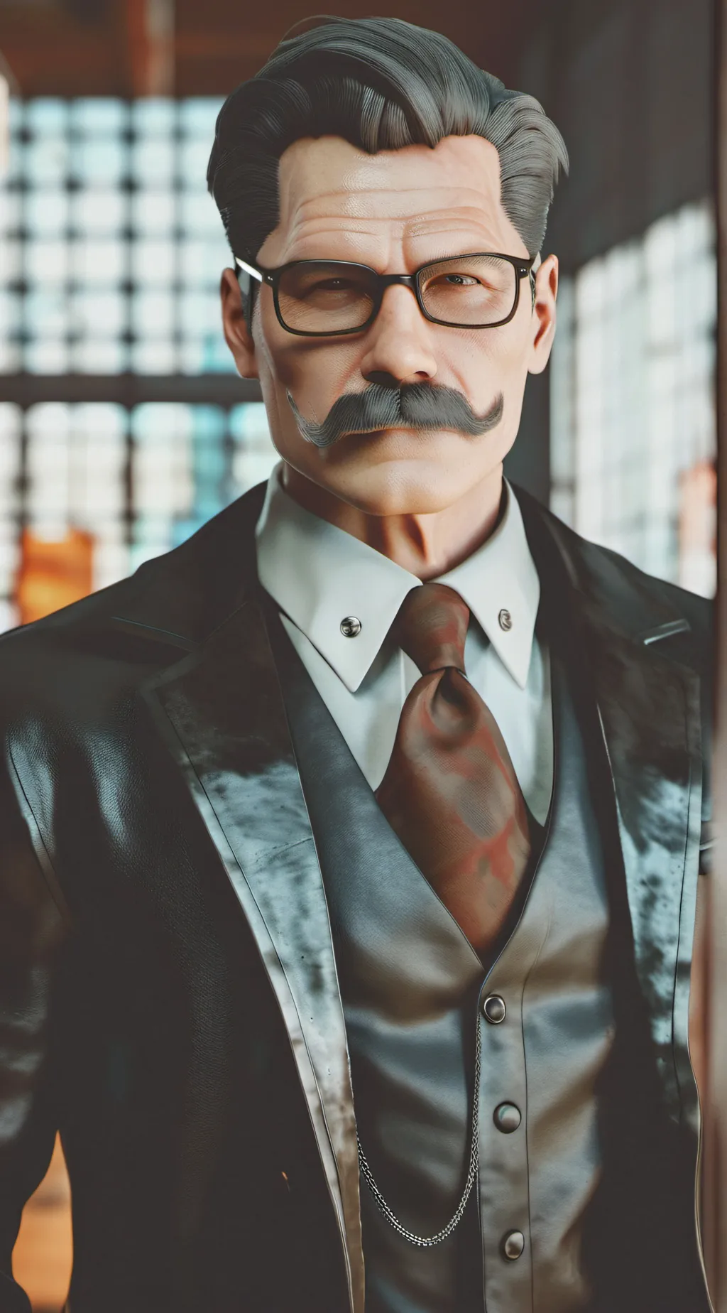 ai character: Jim Gordon  background