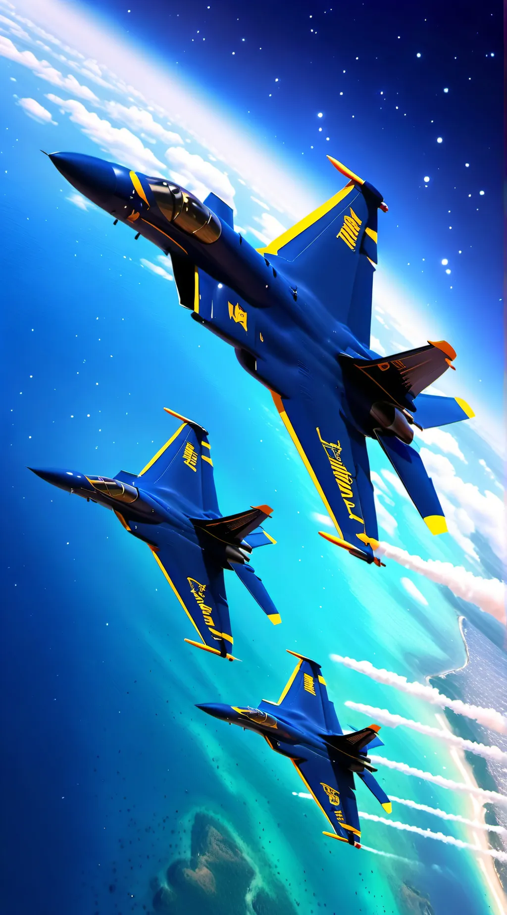 ai character: Blue Angels background
