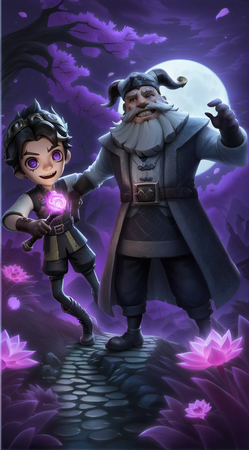 ai character: Upper moons background