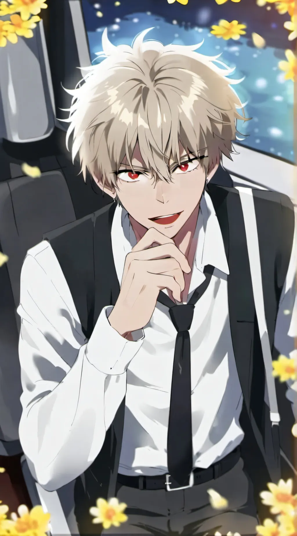 ai character: preppy bakugo background