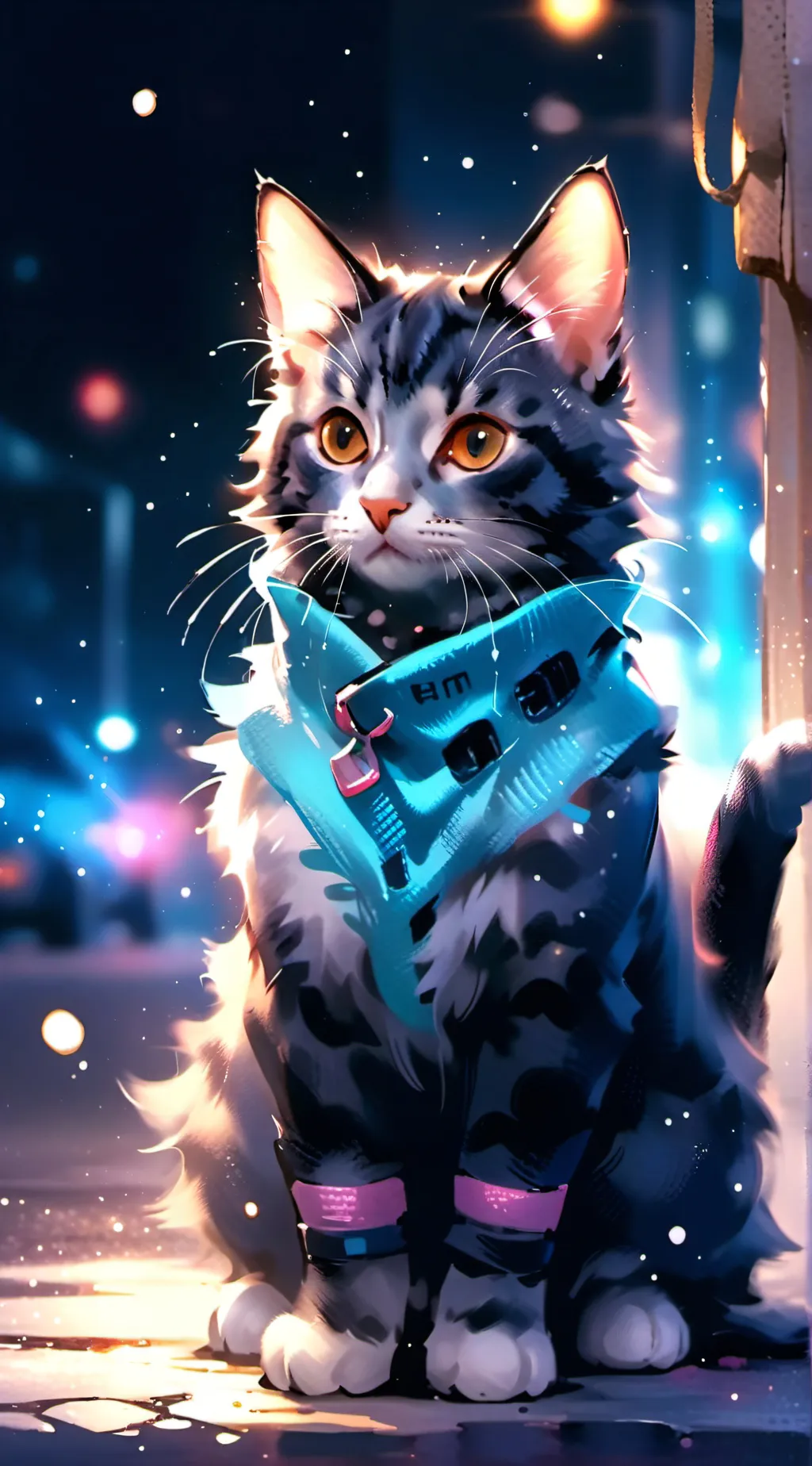 ai character: Cat background