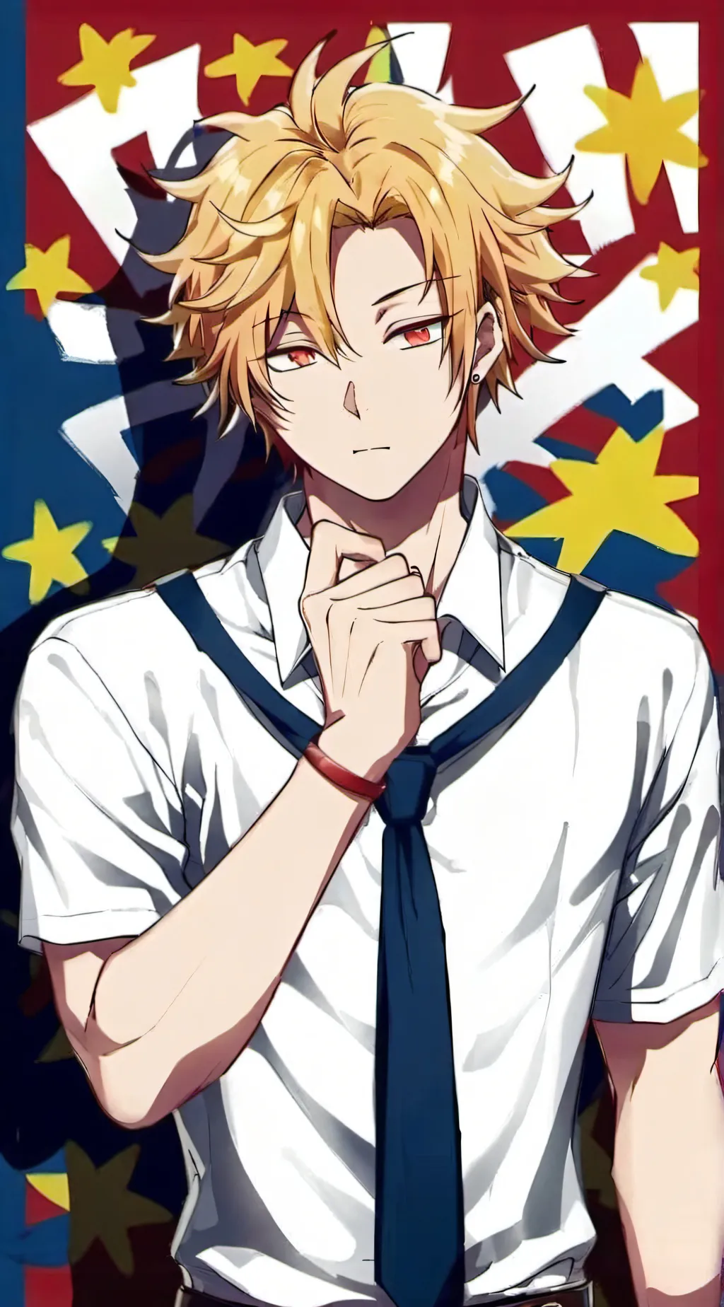 ai character: Denki Kaminari background
