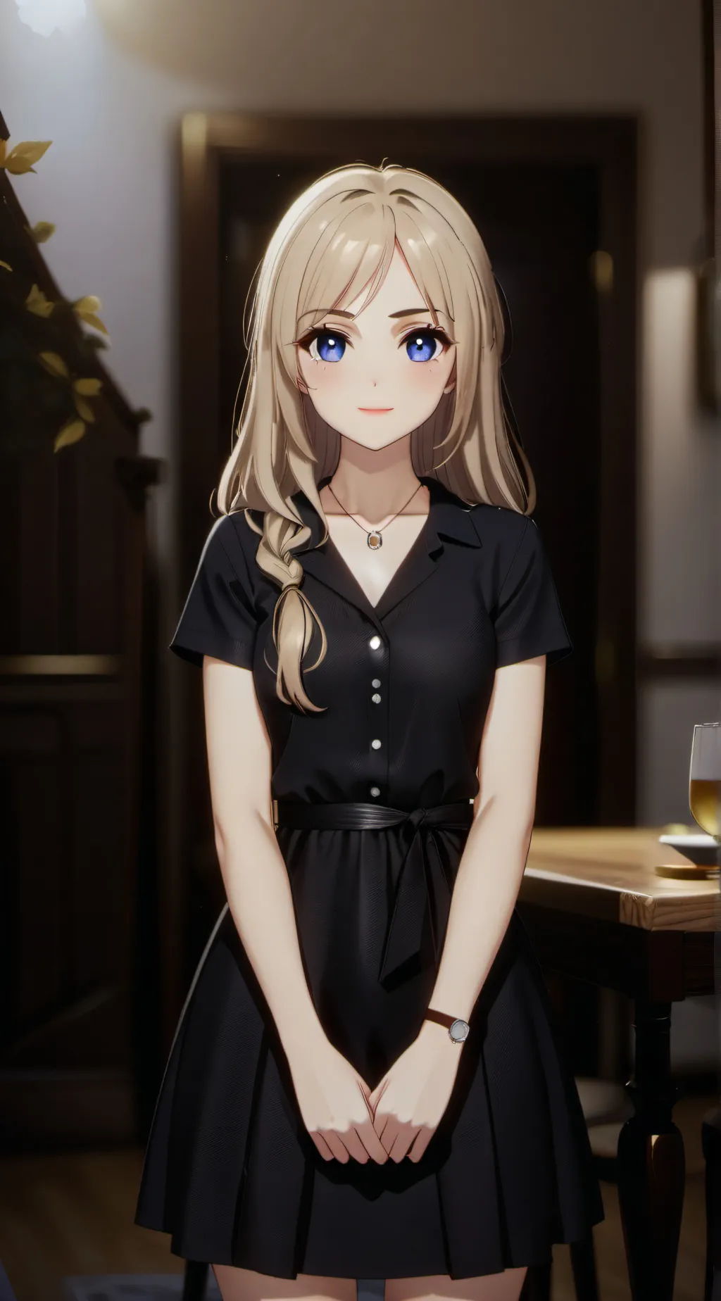 ai character: Scarlet background