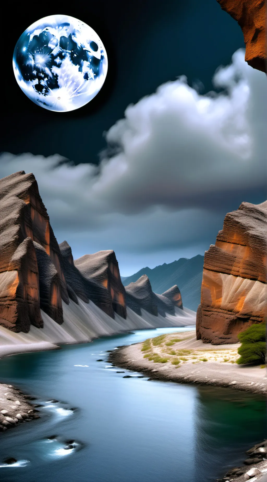 ai character: Water background