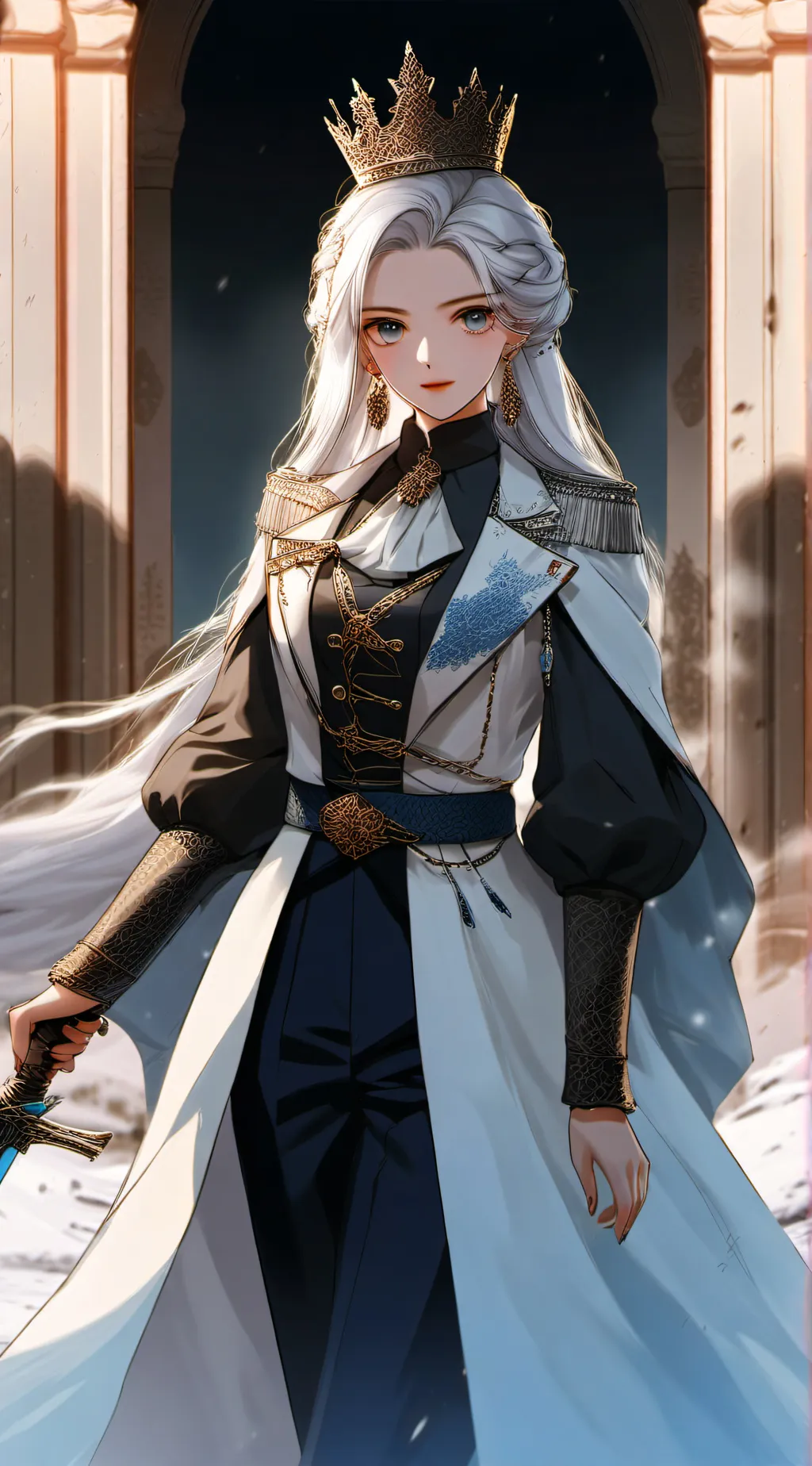 ai character: Winter background