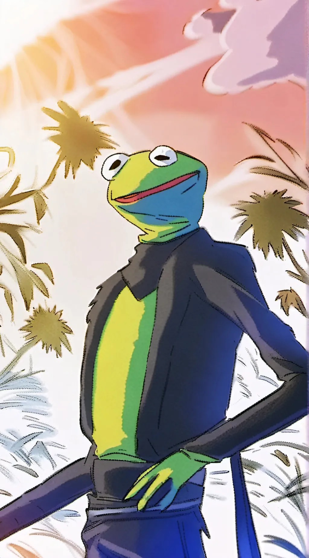 ai character: Kermit background