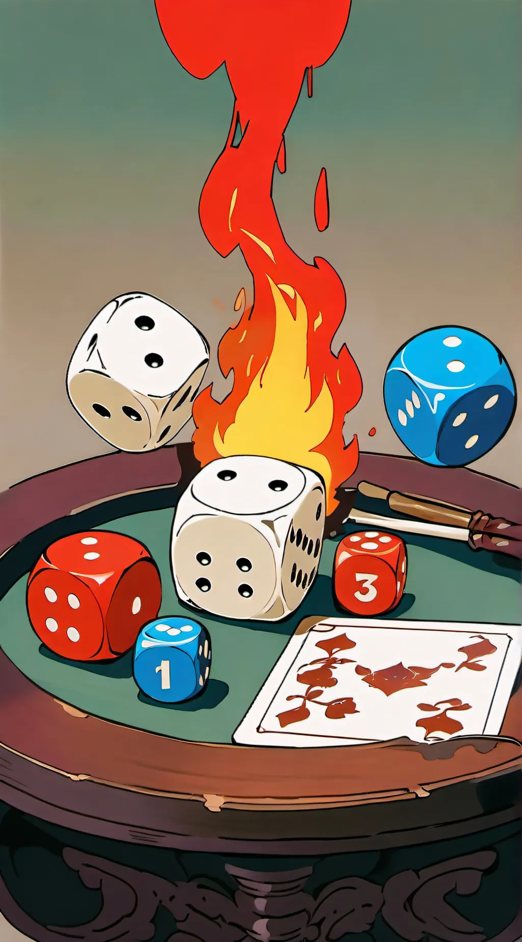 ai character: Roll or die background