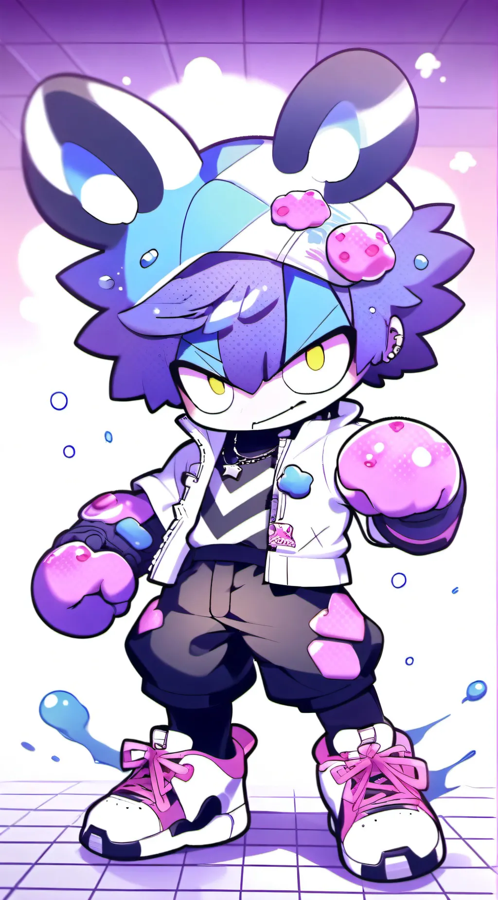 ai character: tencell background