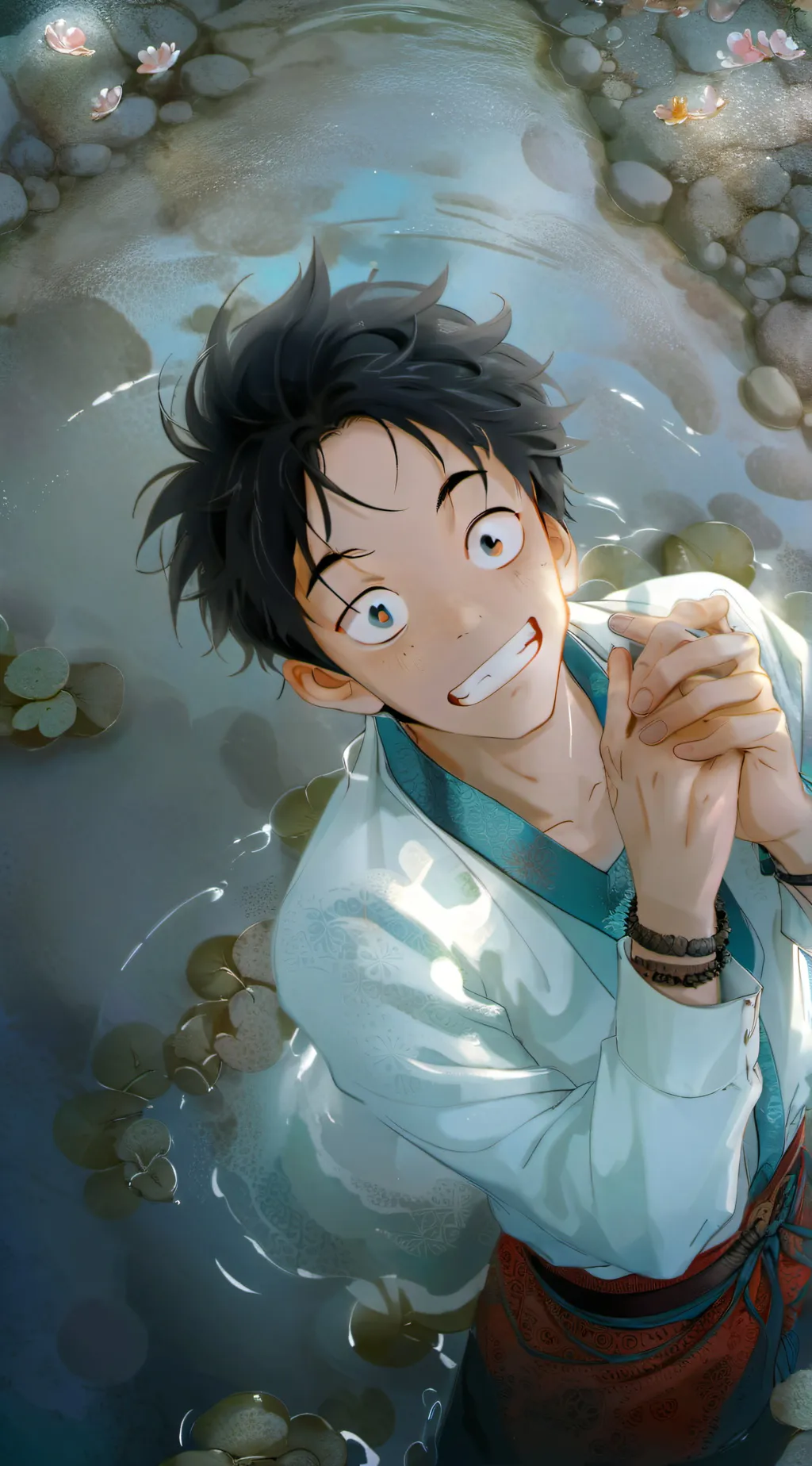 ai character: luffy background