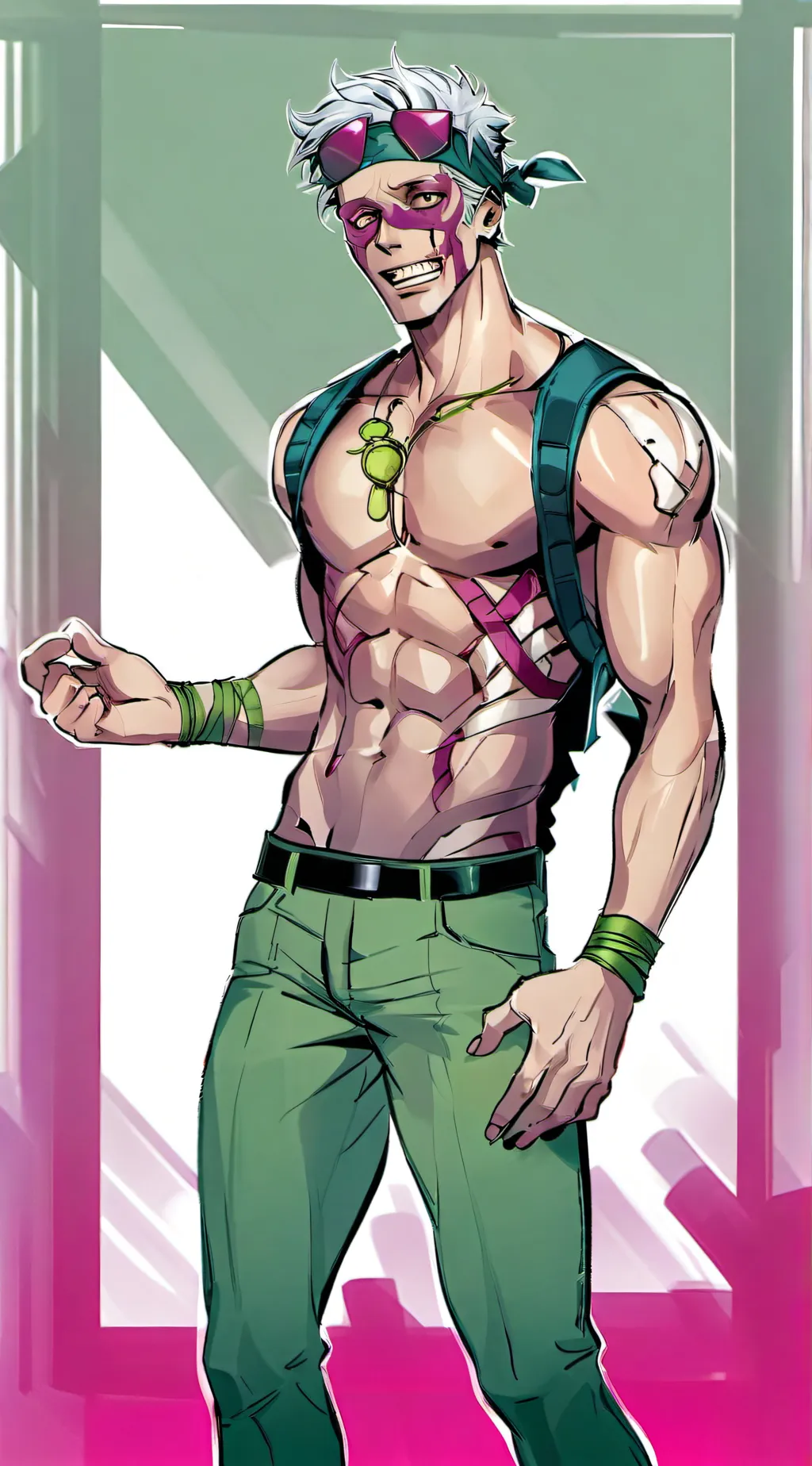 ai character: zombie Dad  background