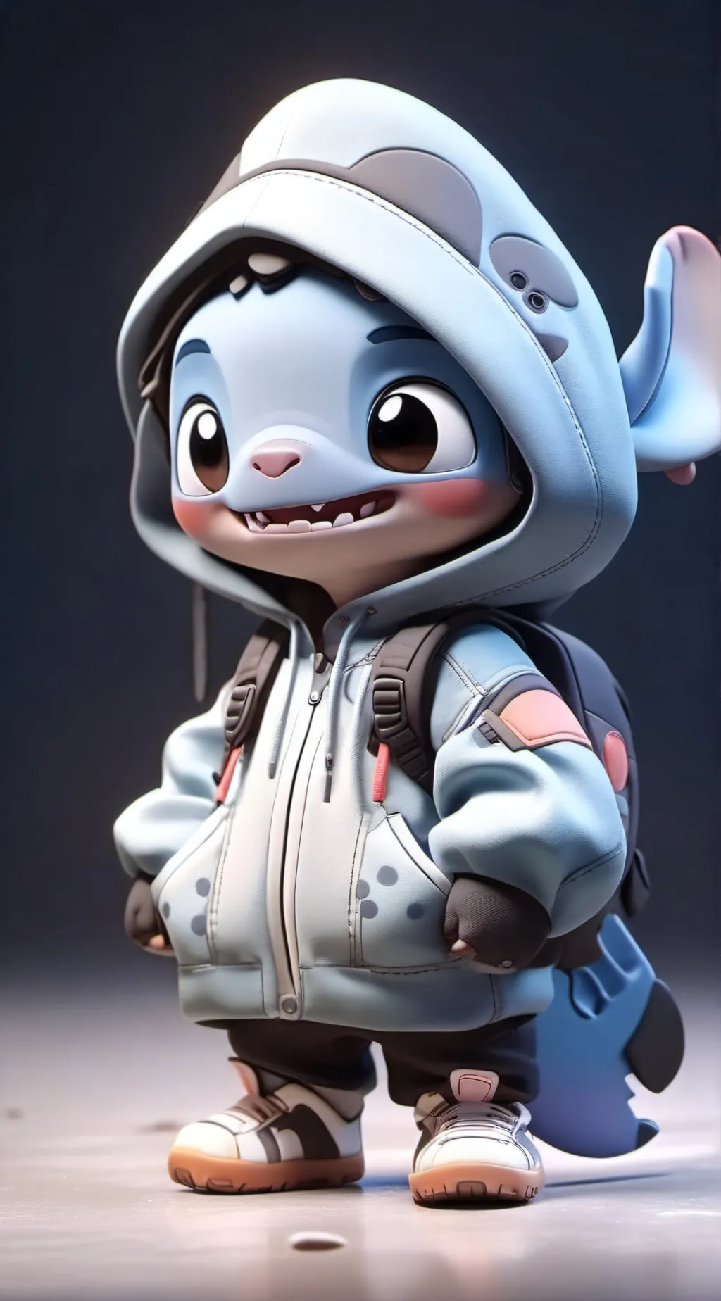 ai character: meet stitch background