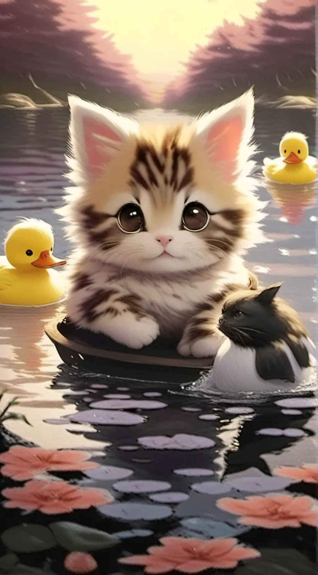 ai character: Number blocks background