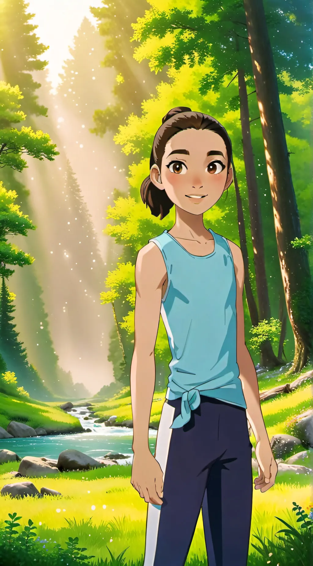 ai character: Eva 9 background