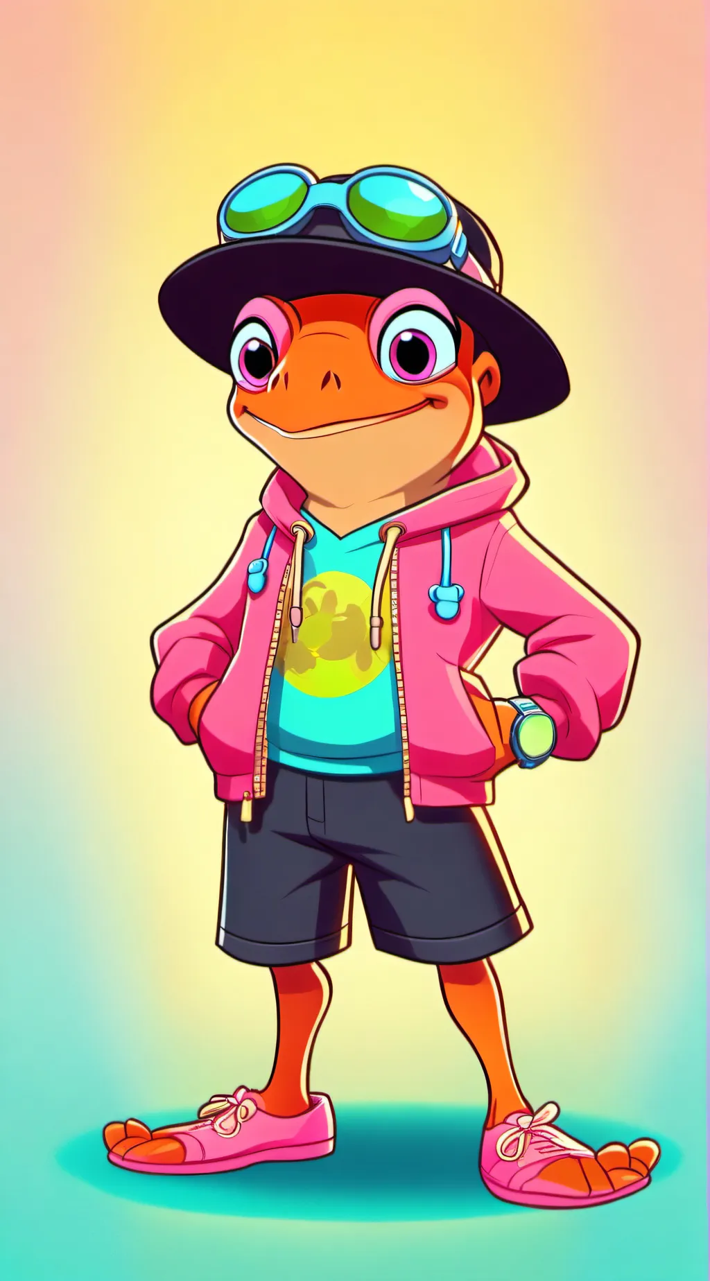 ai character: Amphibia!! background