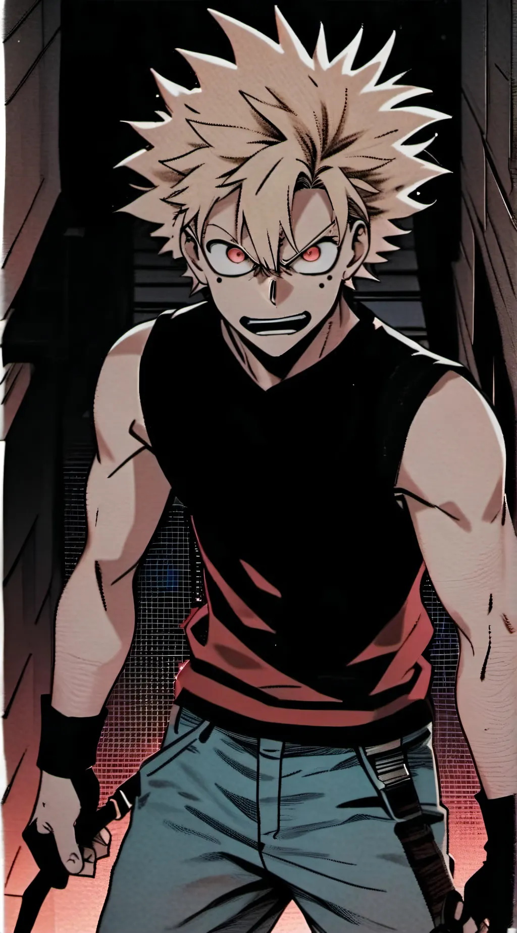 ai character: bakugo background