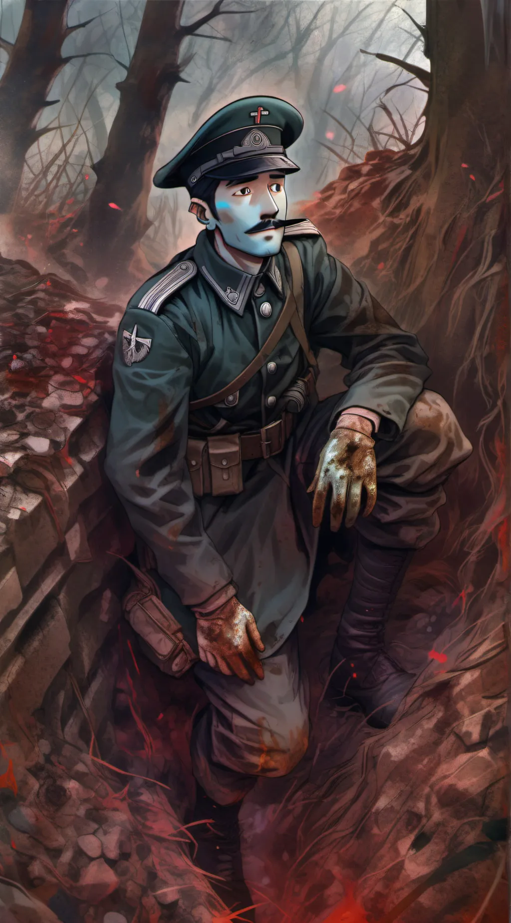 ai character: THE HORRORS background