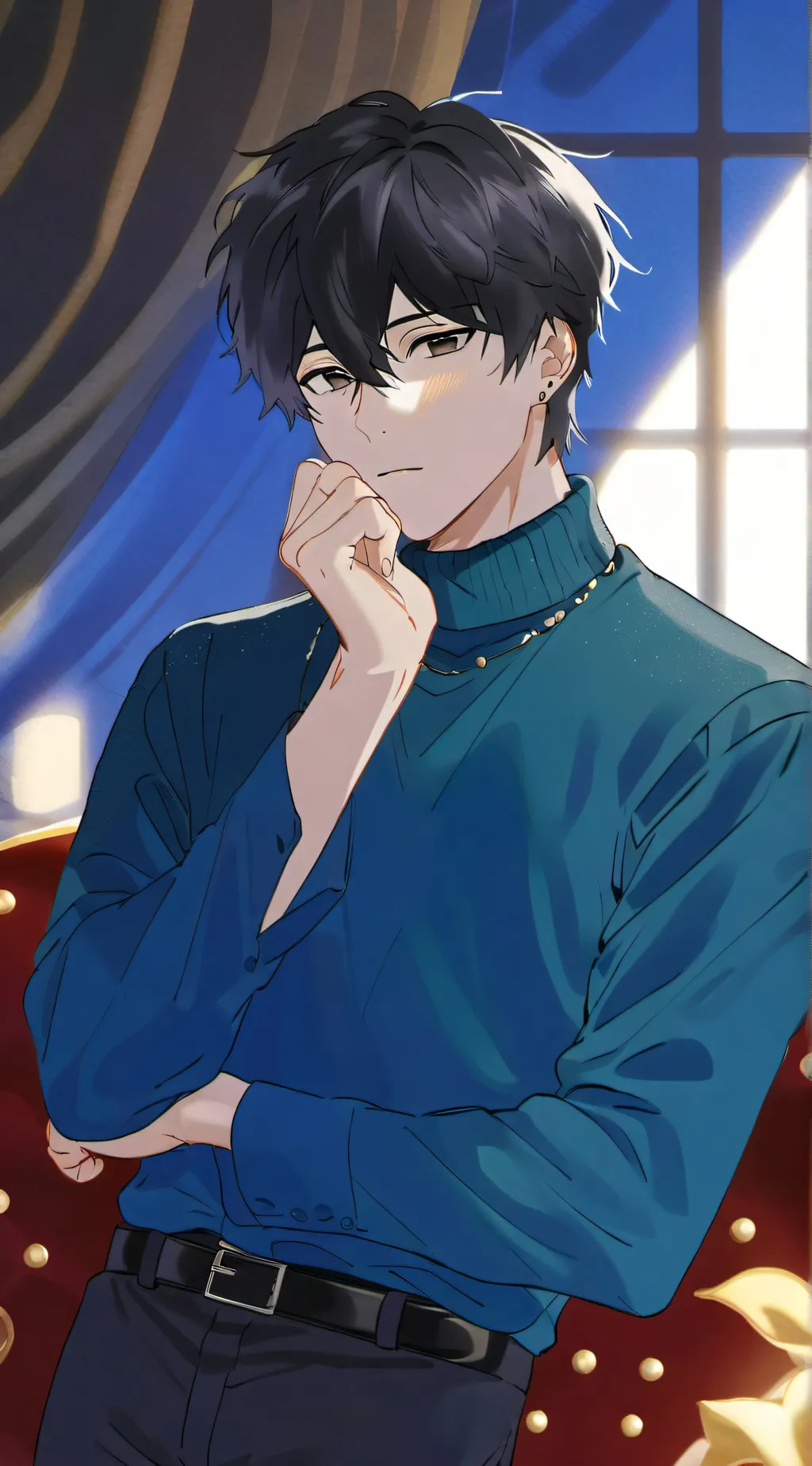 ai character: Otaku background