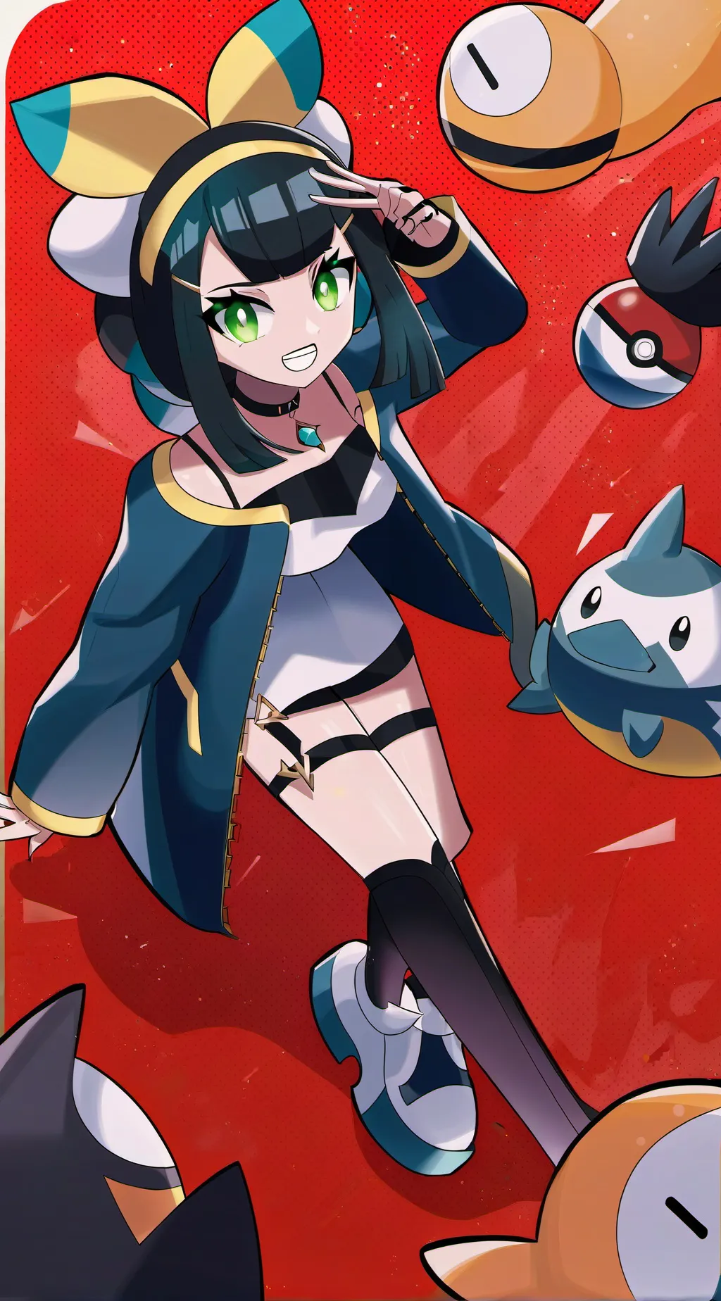 ai character: Poppyplatime  background