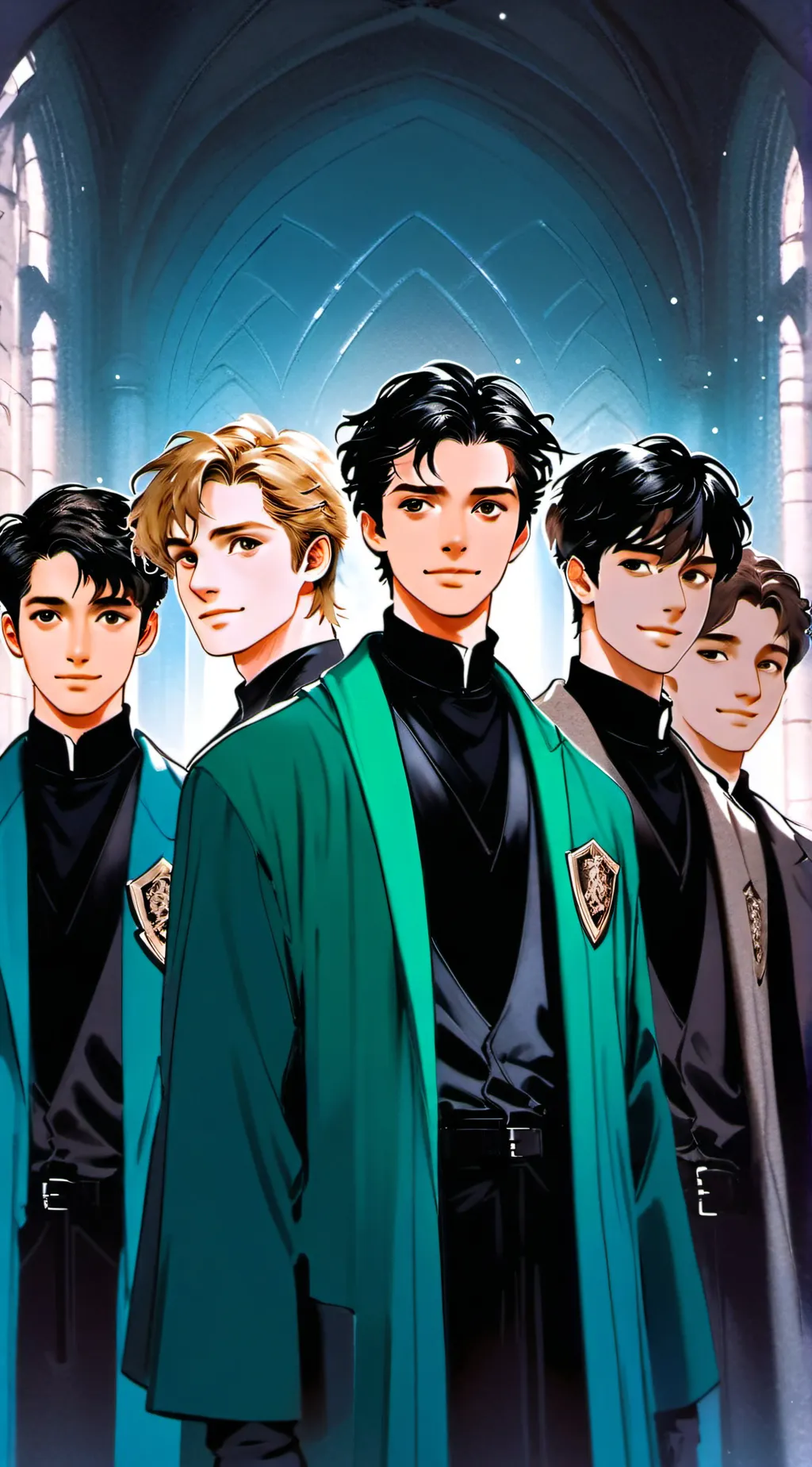 ai character: Slytherin Boys ! background