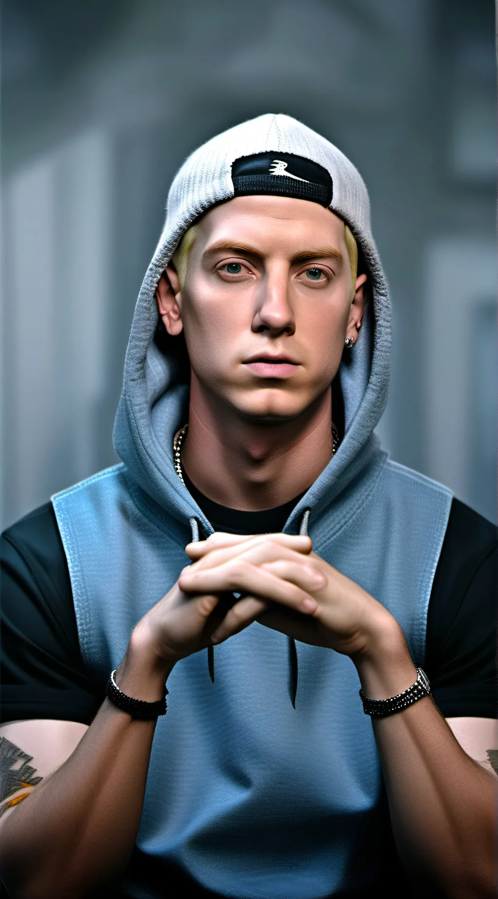 ai character: Eminem  background