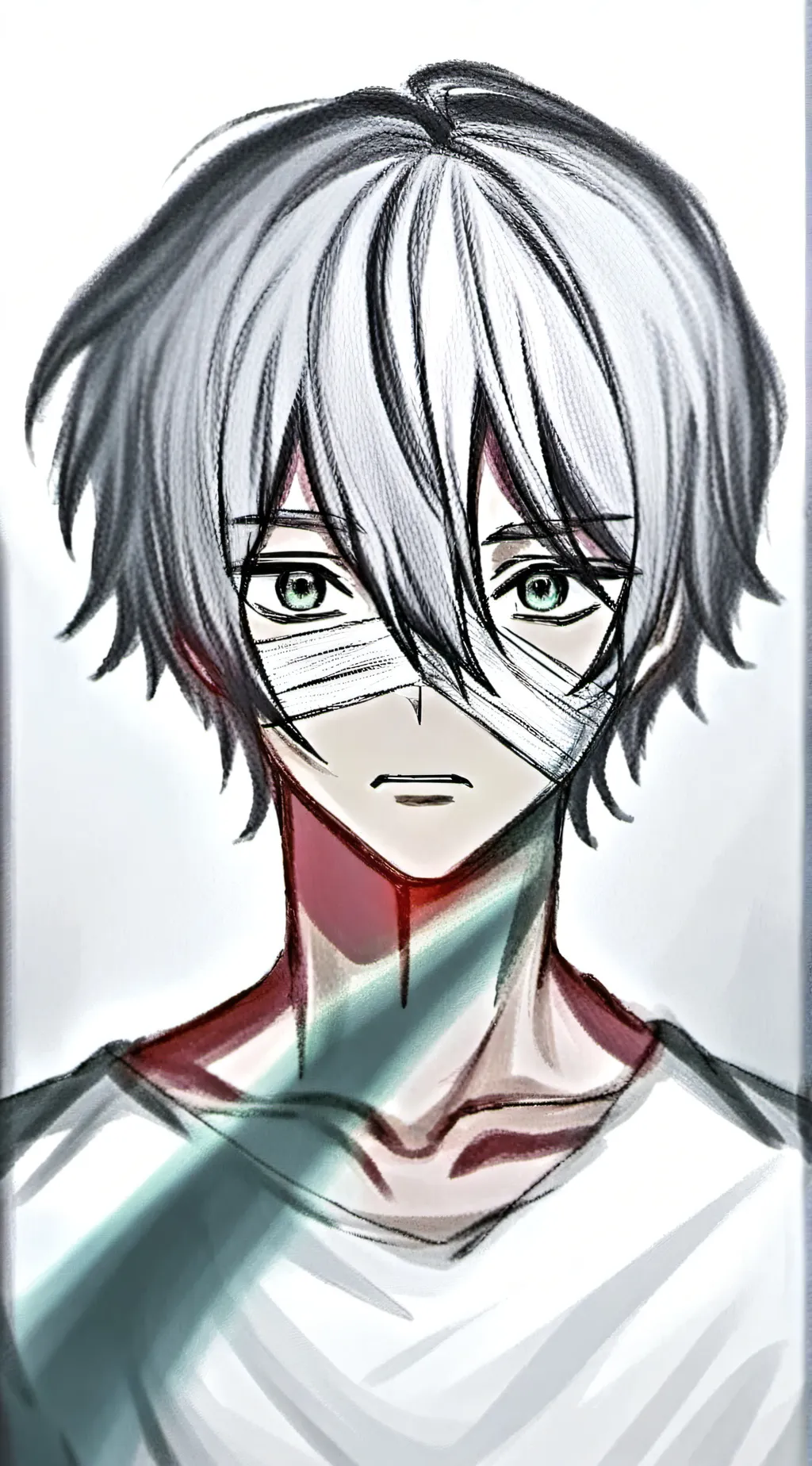 ai character: red background