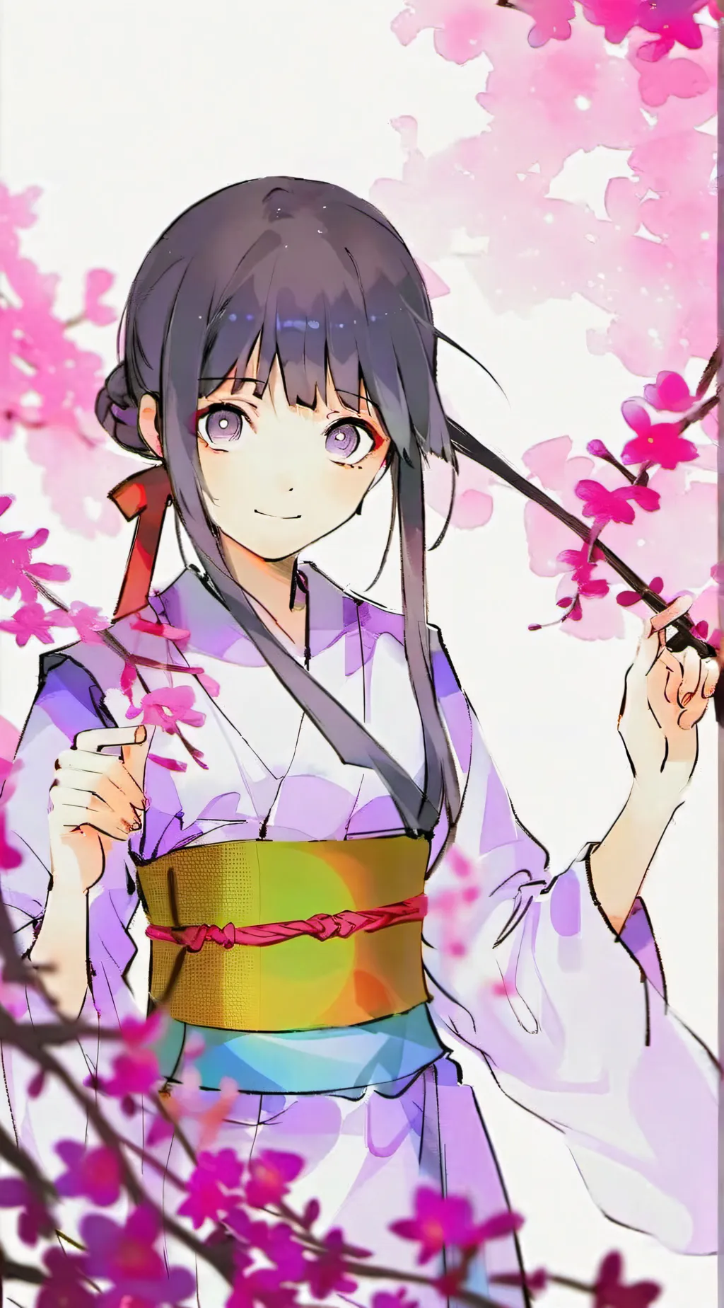 ai character: Hinata Hyuga background