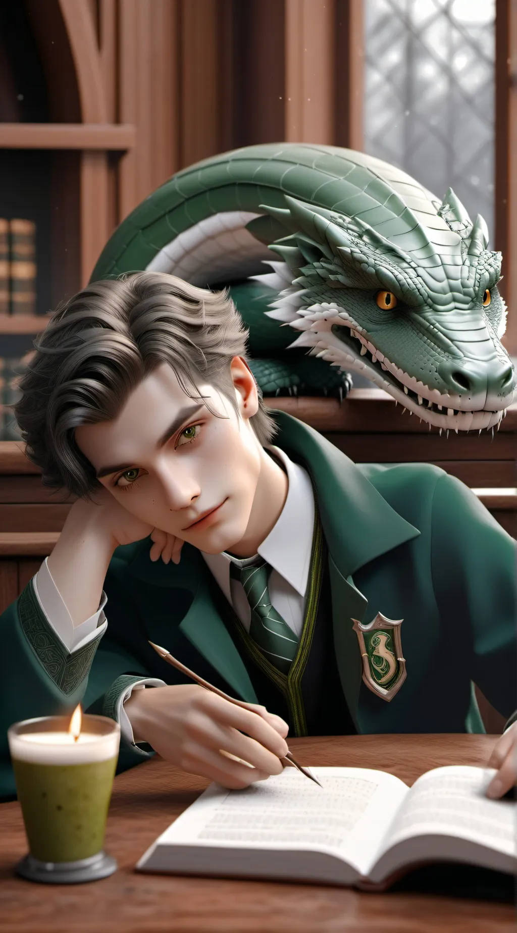 ai character: Hogwarts(period) background