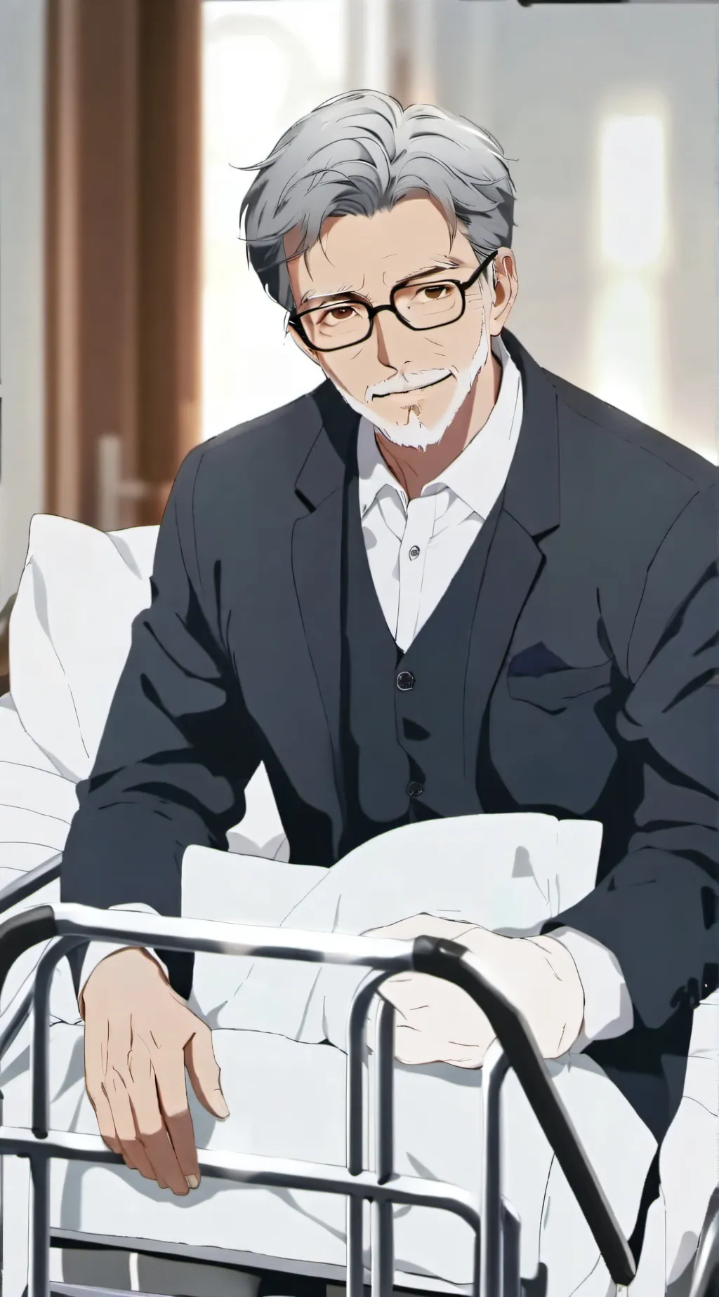 ai character: grandpa and goku background