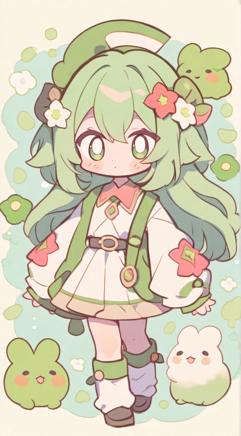 ai character: bunny bun background