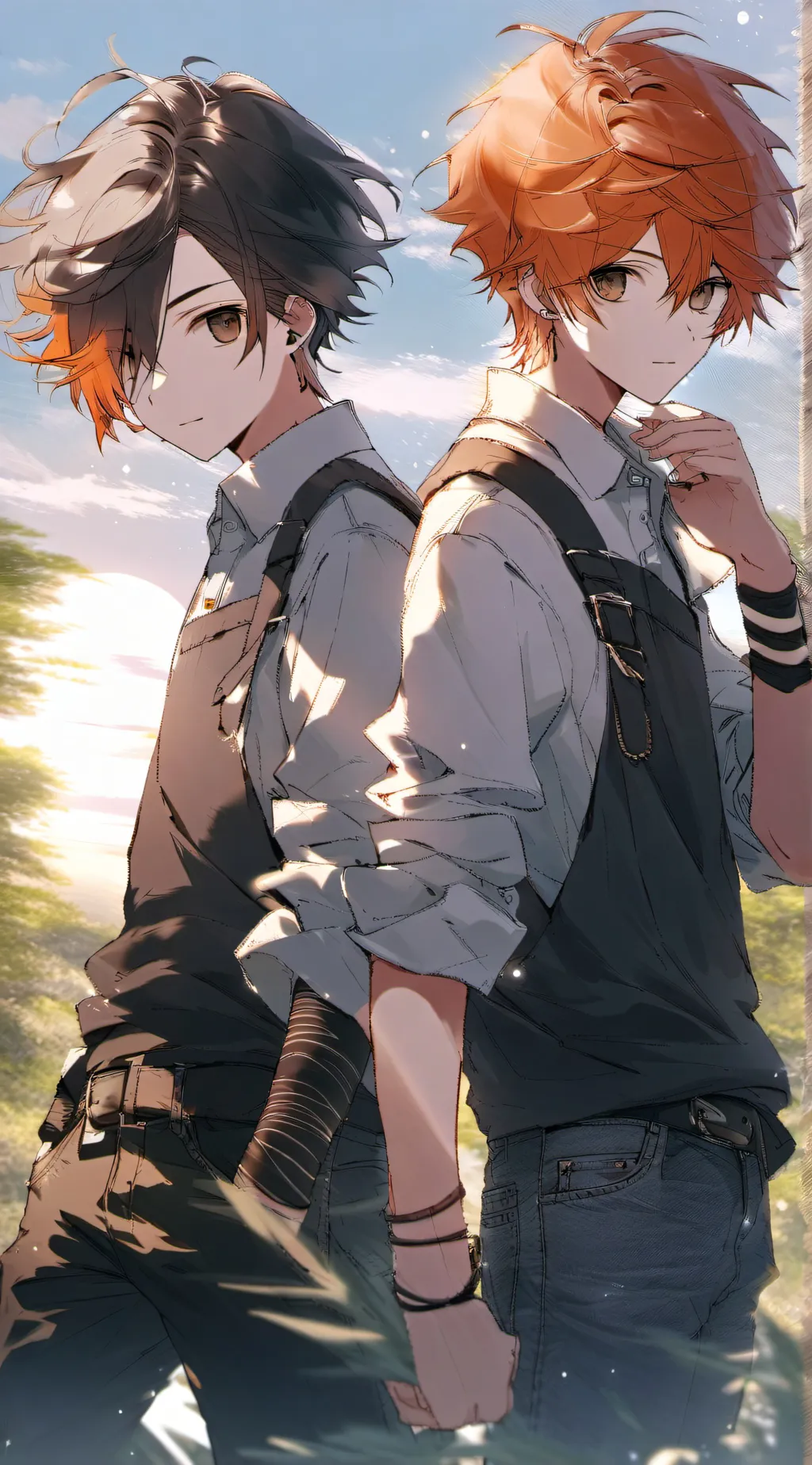 ai character: •- Levi -• background