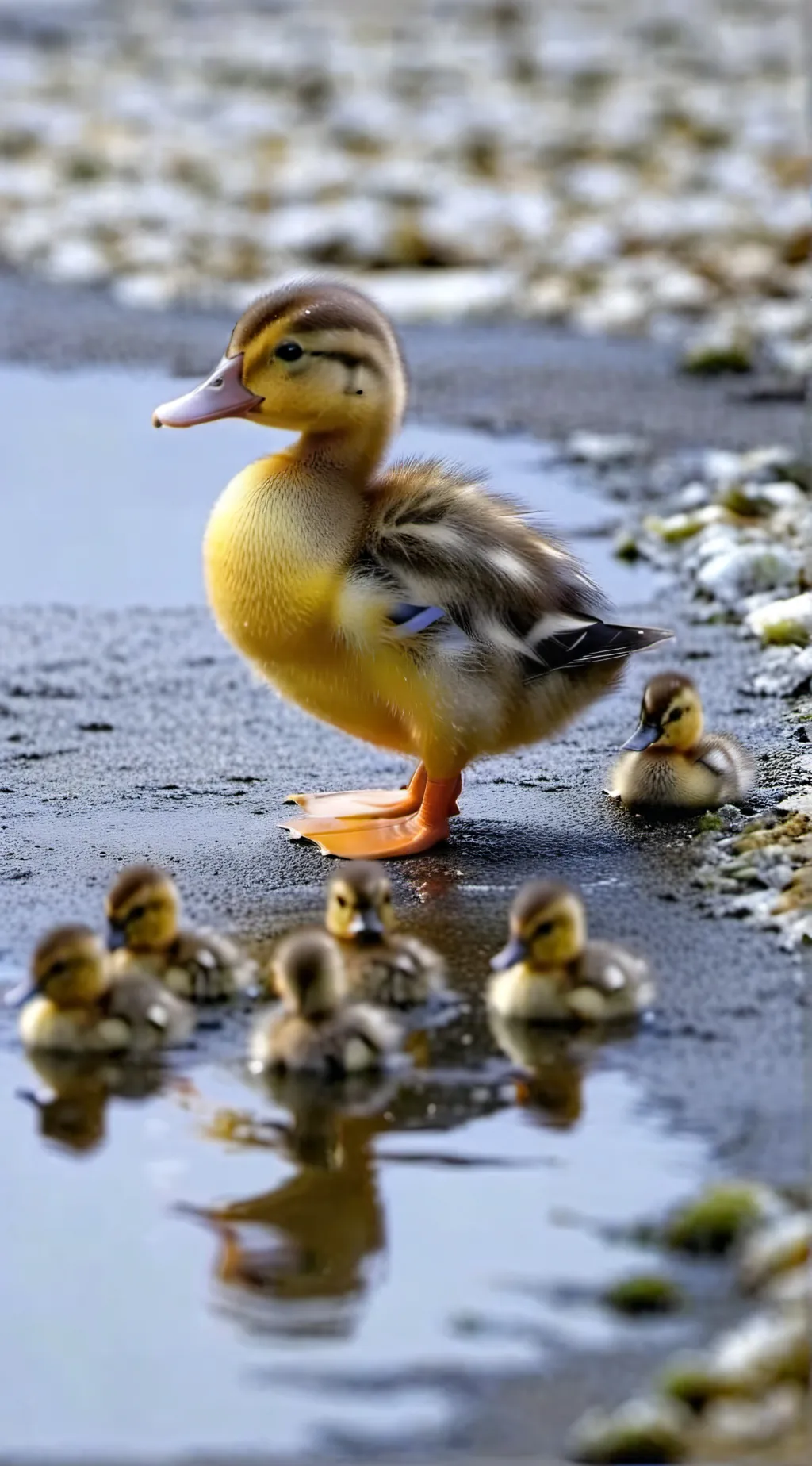 ai character: Brave ducklings 2 background