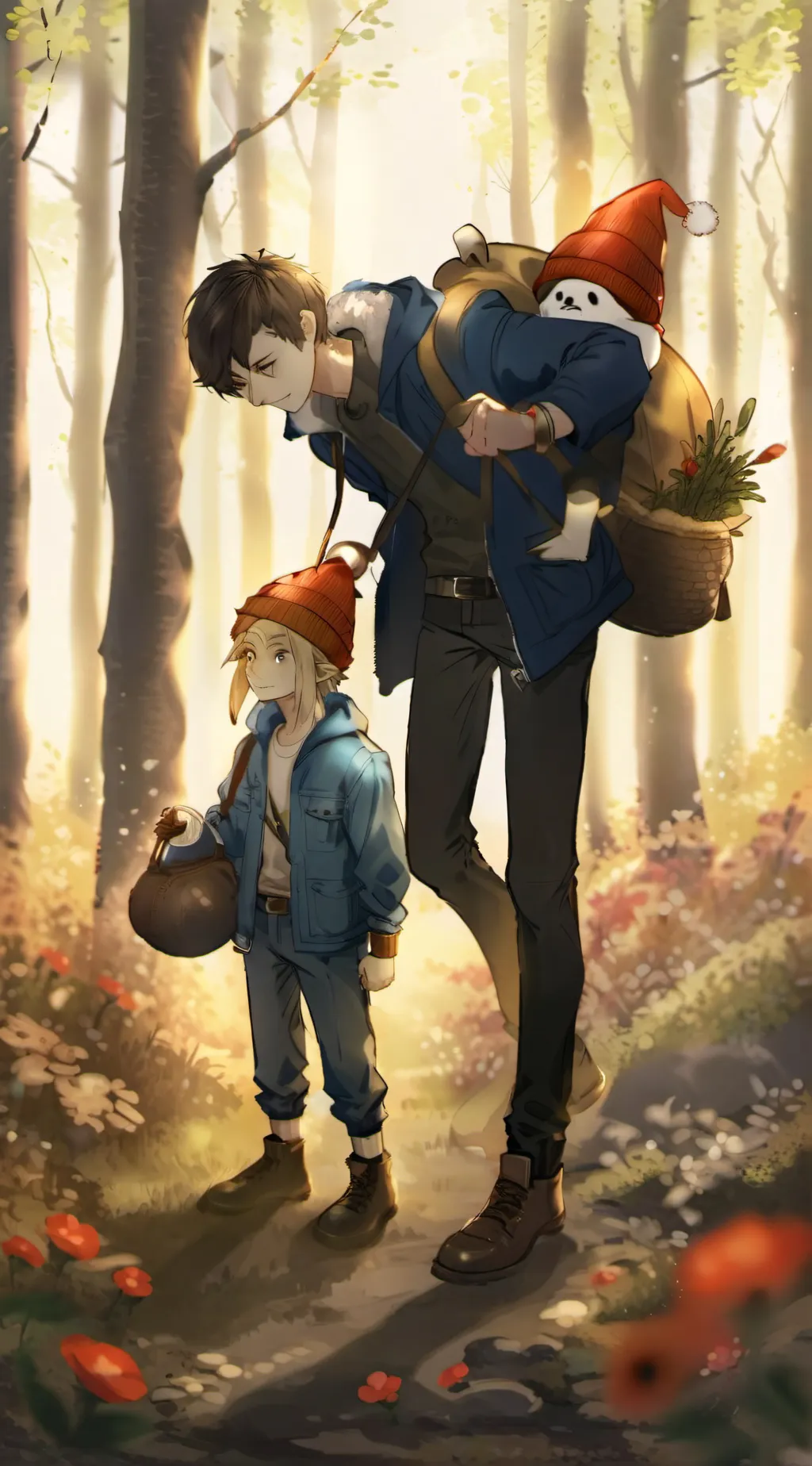 ai character: ✵Garden wall!🌿 background