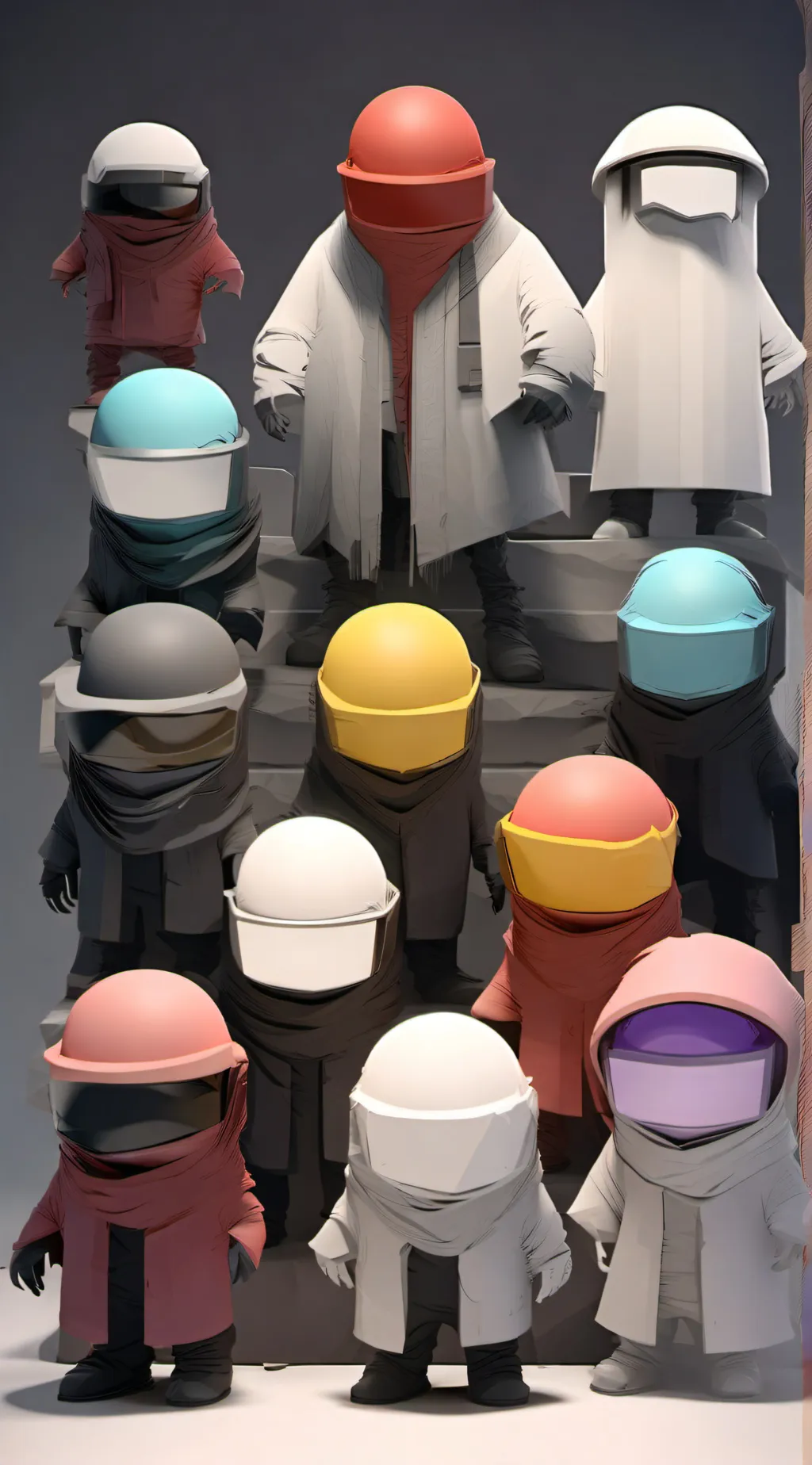 ai character: Among Us :) background