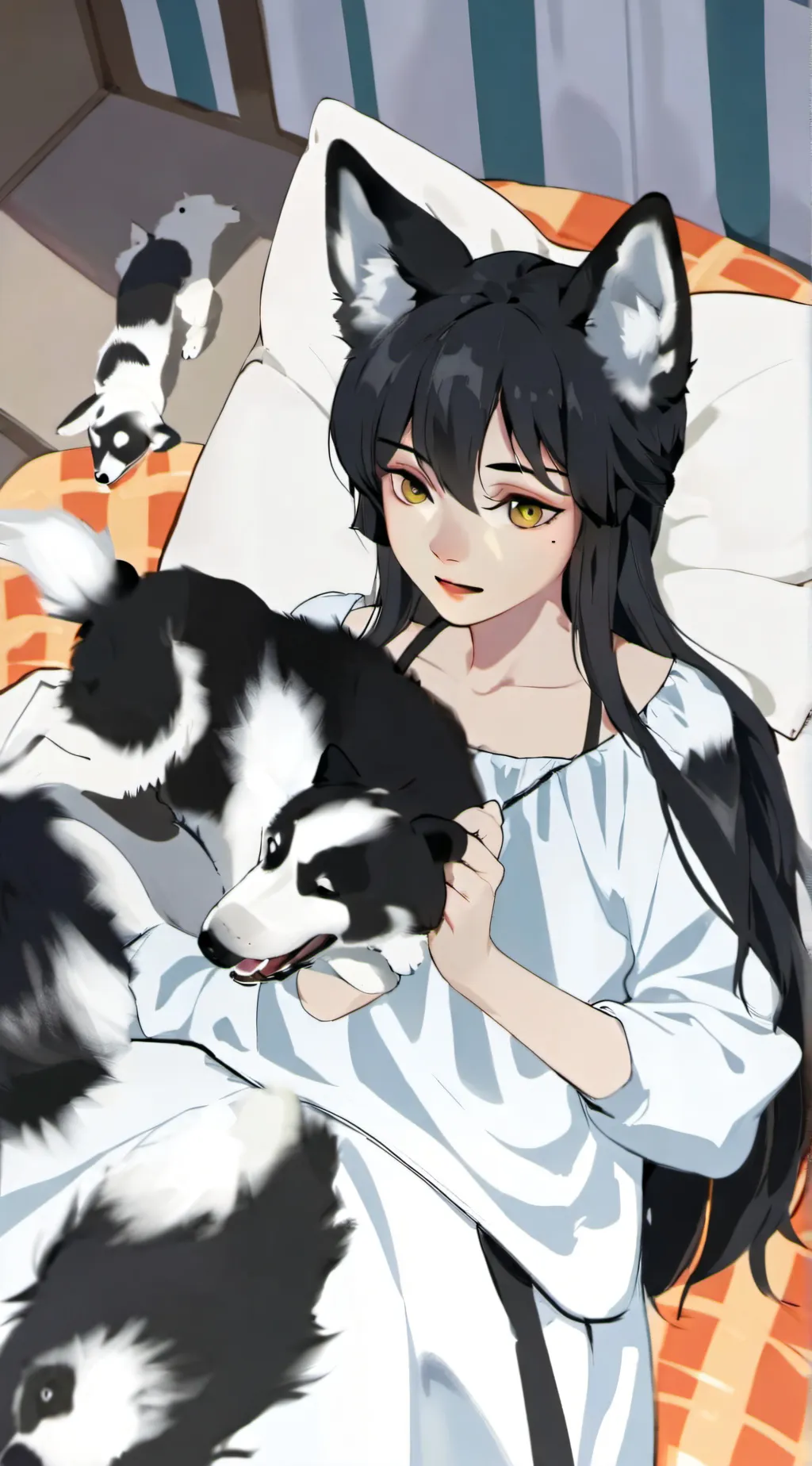 ai character: Snowfall  background