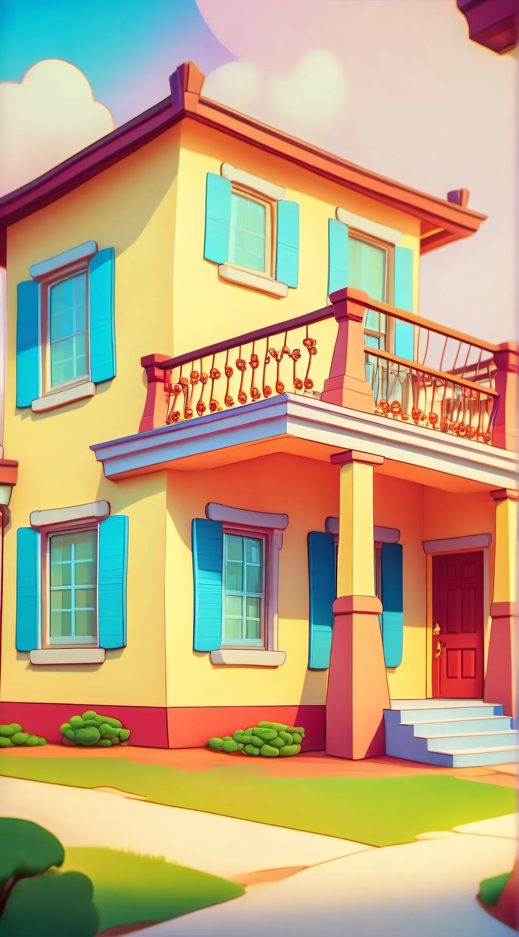 ai character: Bluey background