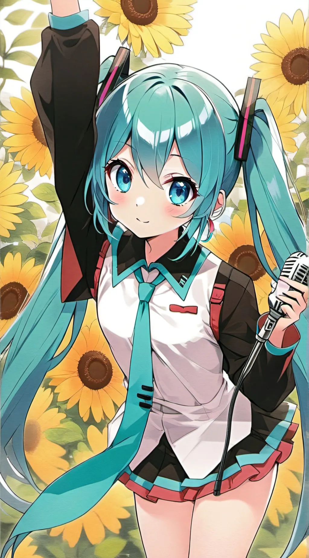 ai character: Miku background
