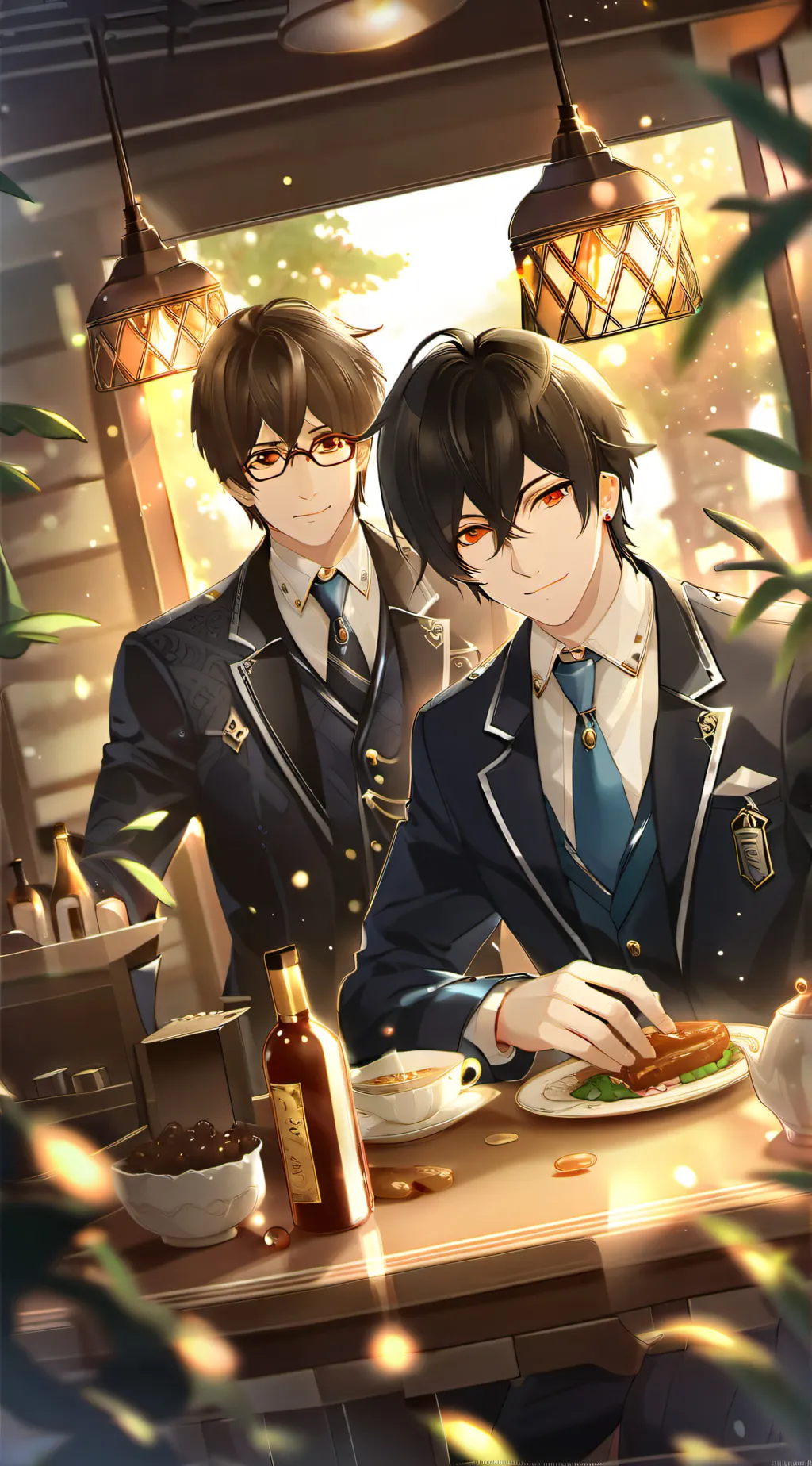 ai character: Alex and zane background