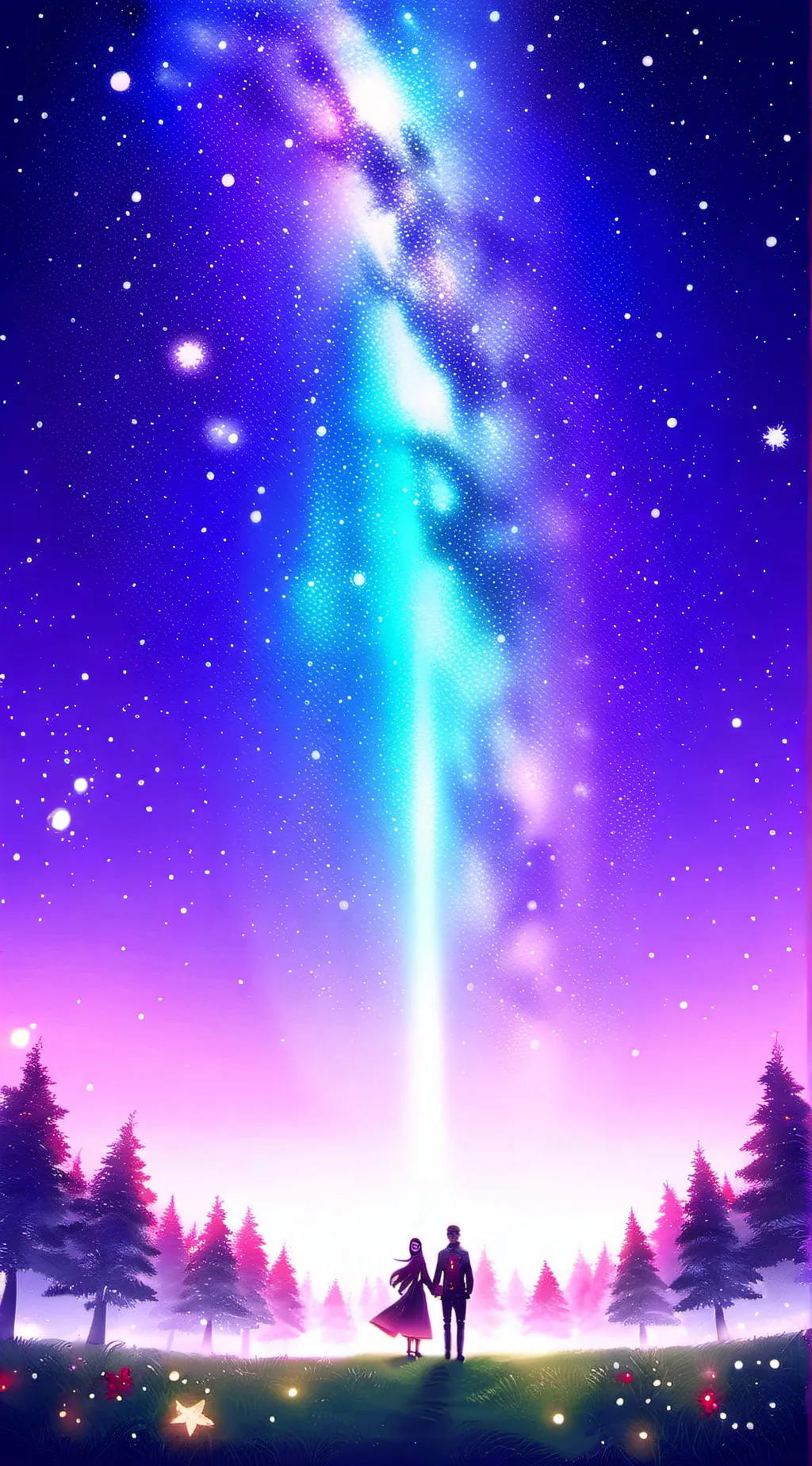 ai character: Ddlc chrsmas background